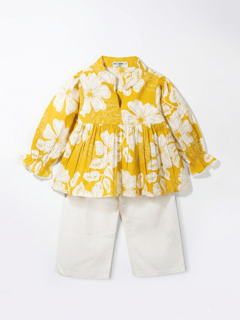 Sunny Bloom Floral Co-Ord Set for Girls