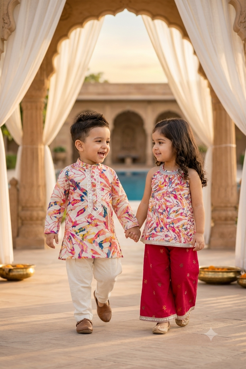 Aarohi Twinning Kurta & Palazzo Set