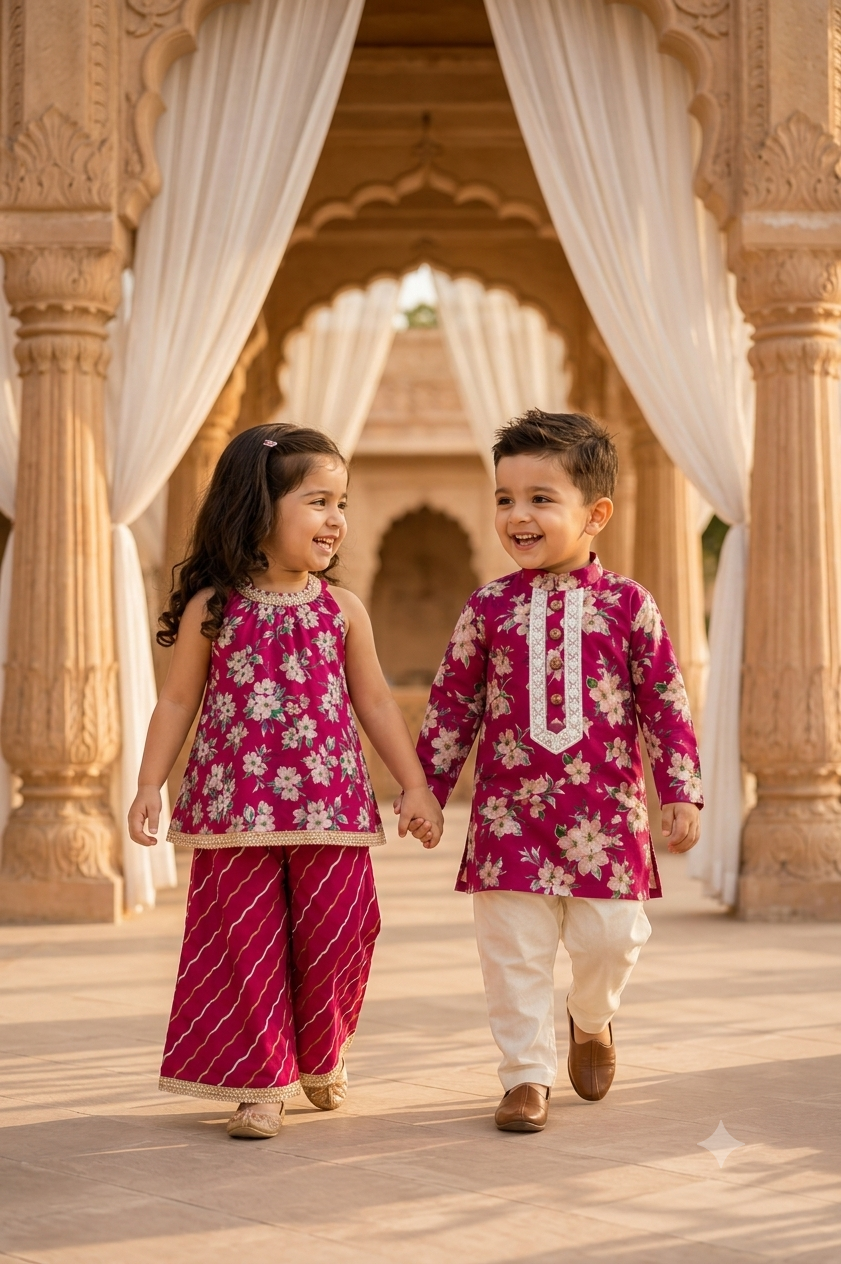 Meher Blossom Sibling Twinning Set
