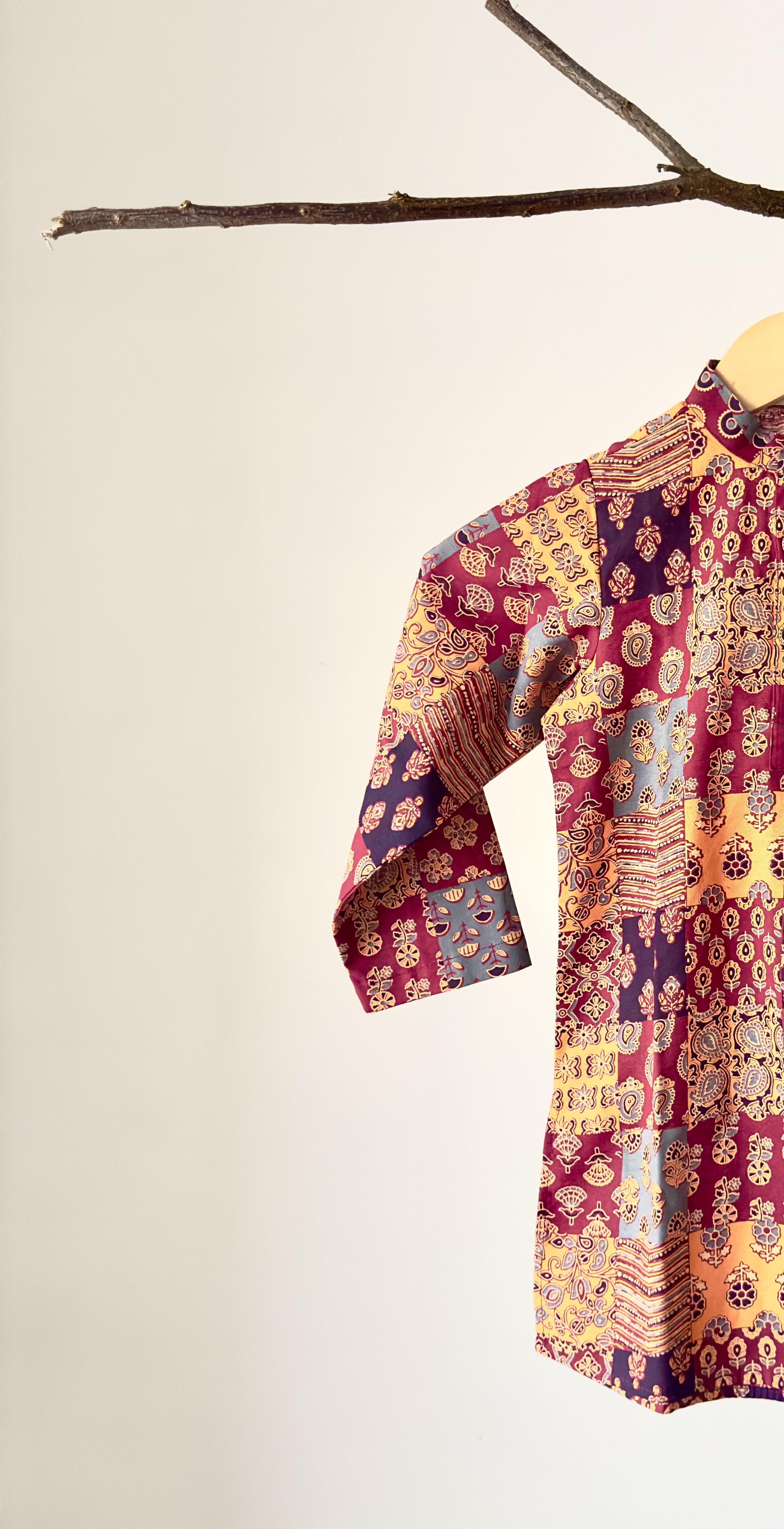 Multicolor Printed Cotton Kurta