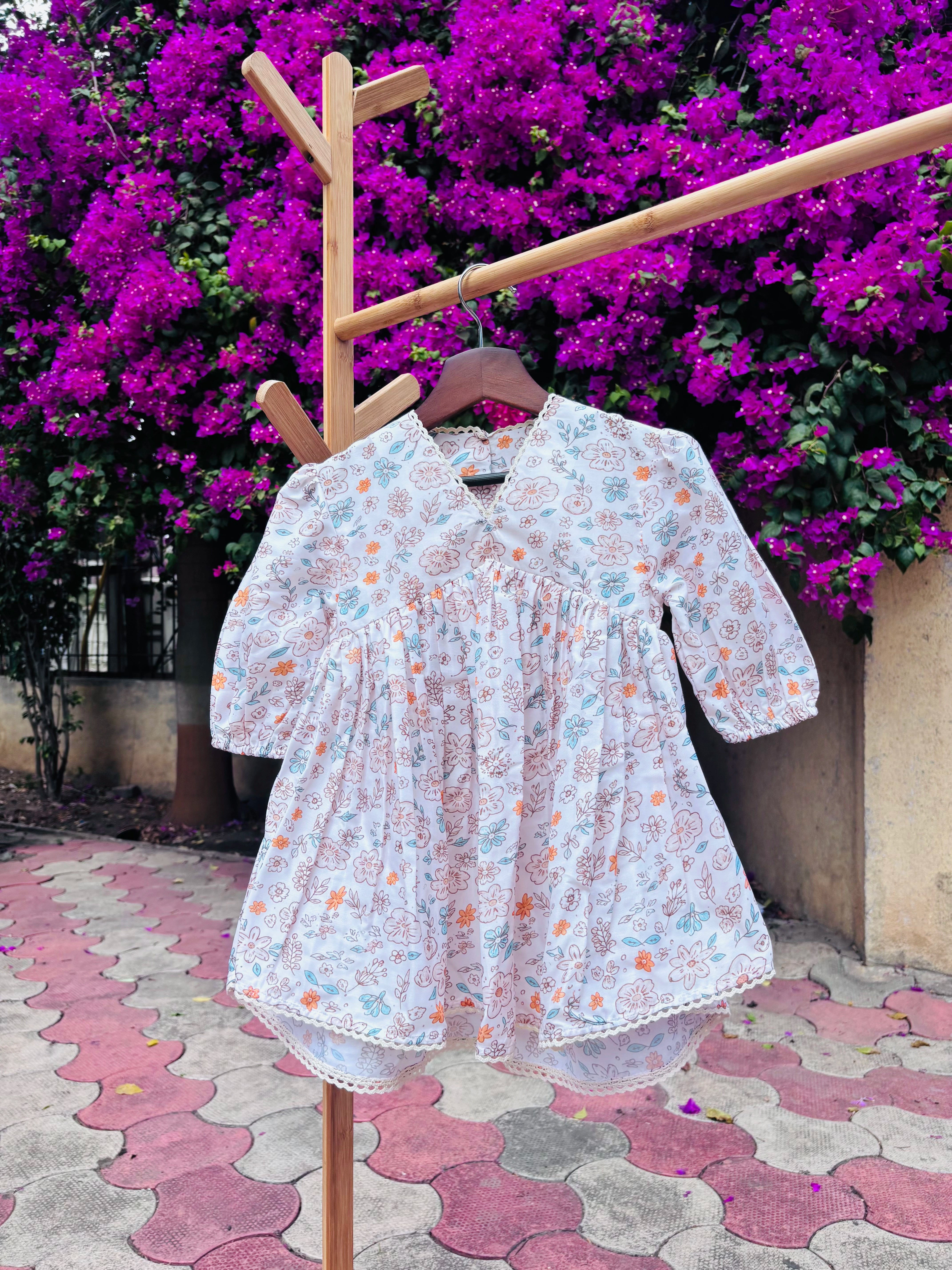 Pastel Bloom Tiered Dress