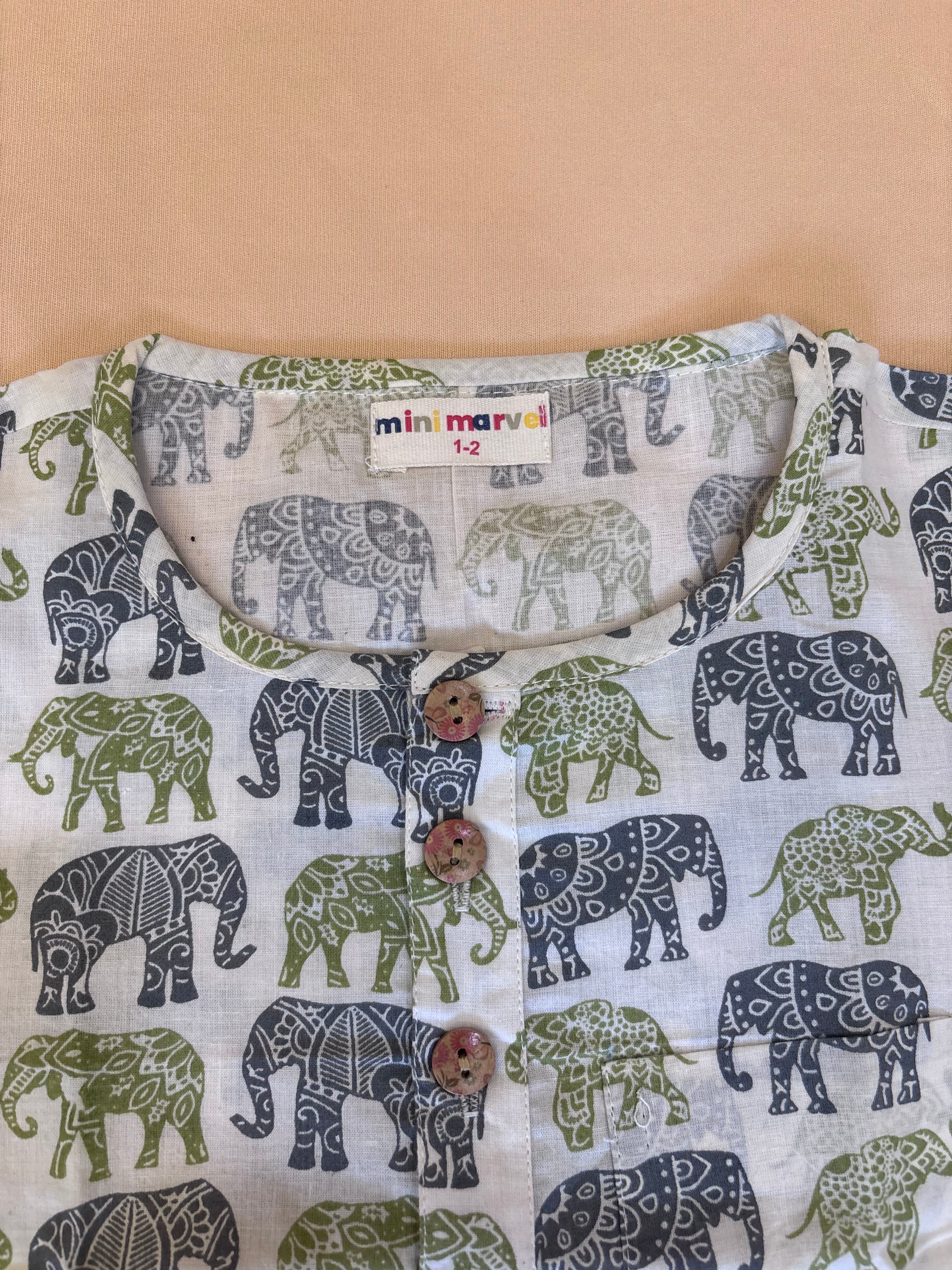 Little Elephant Cotton Co-ord Set