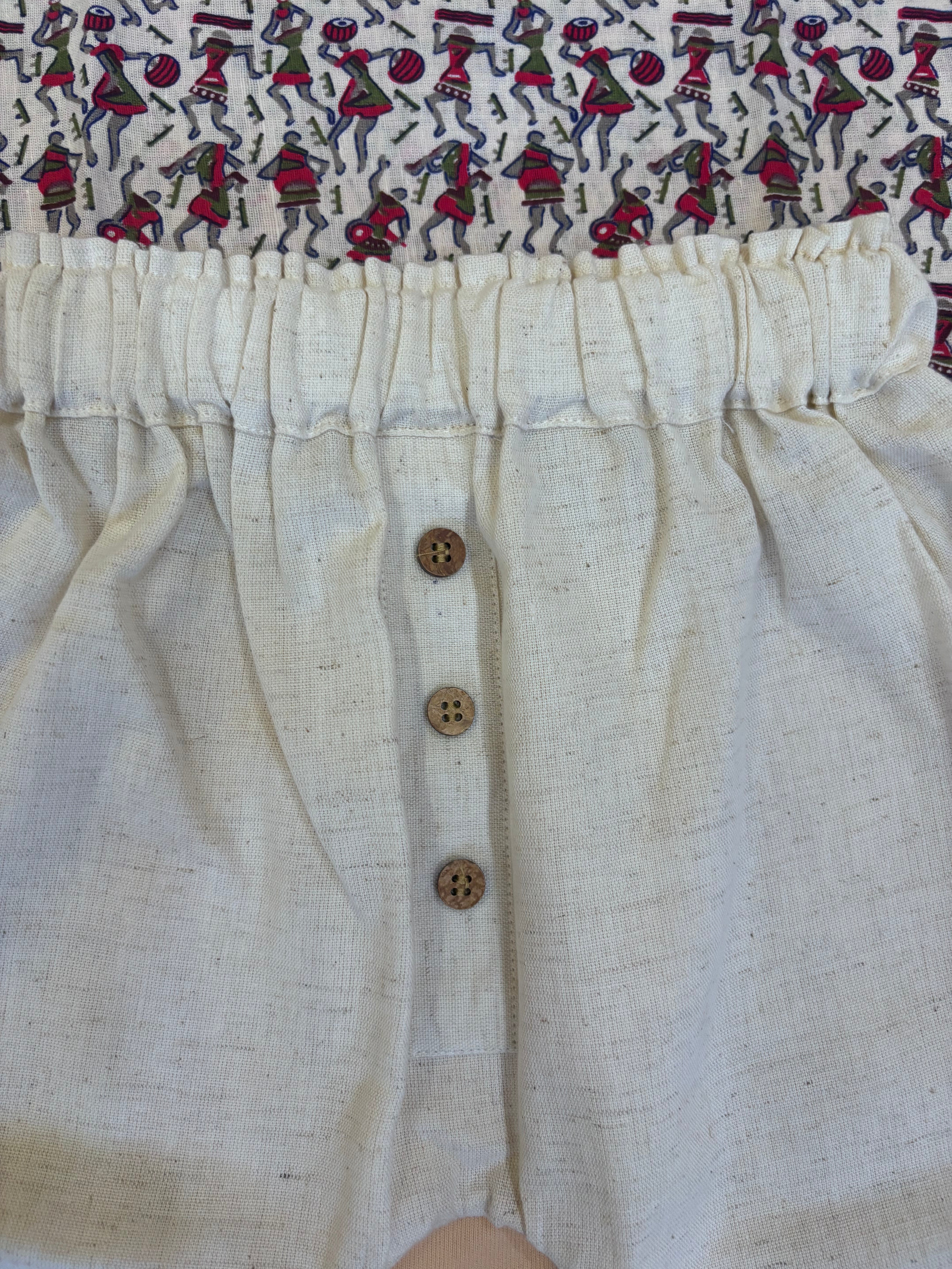 Tribal Safari Luxe Co-ord Set (Printed Top & Cotton Pants)