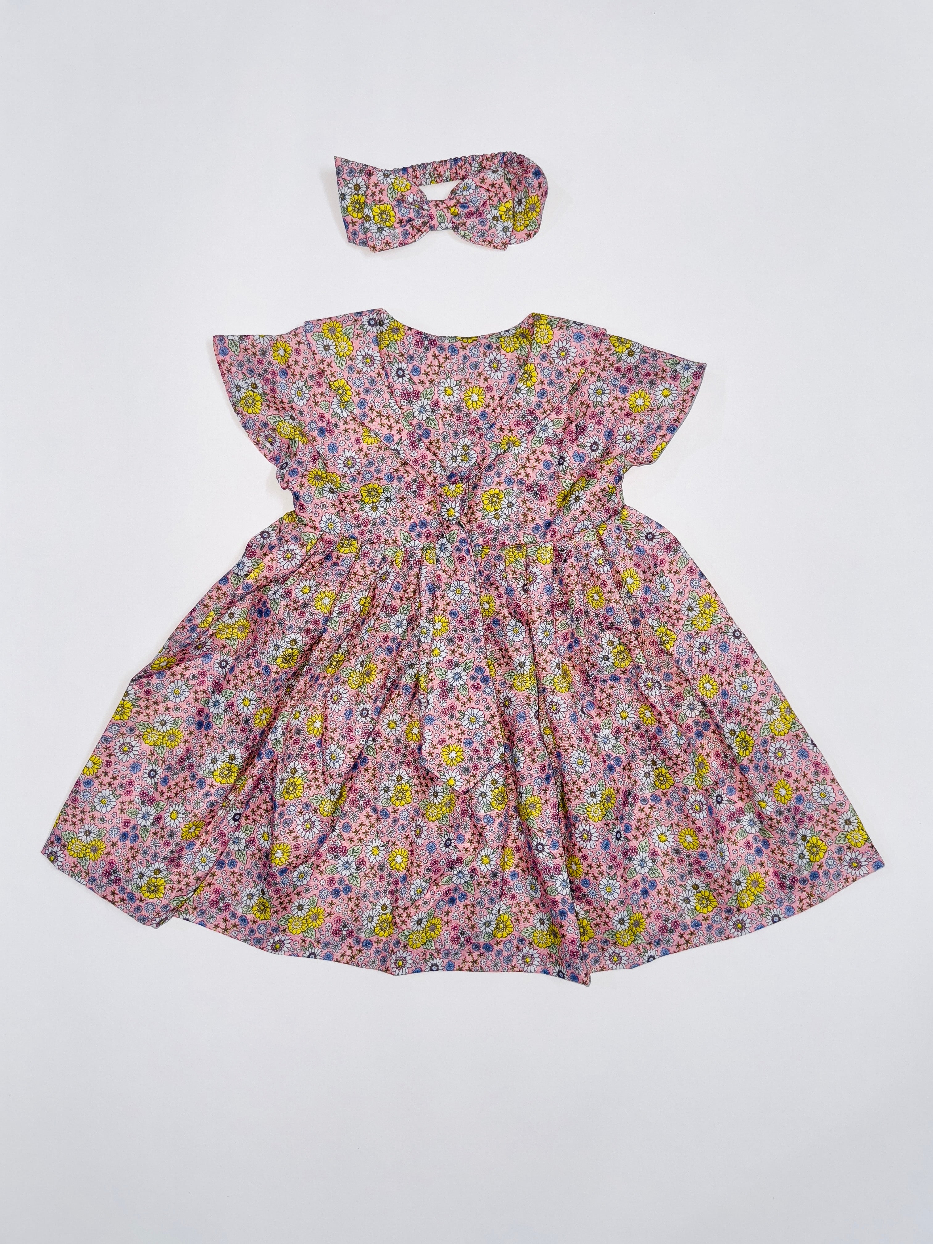 Floral Frock for Girls with Soft Cotton Fabric and Lightweight Floral Design