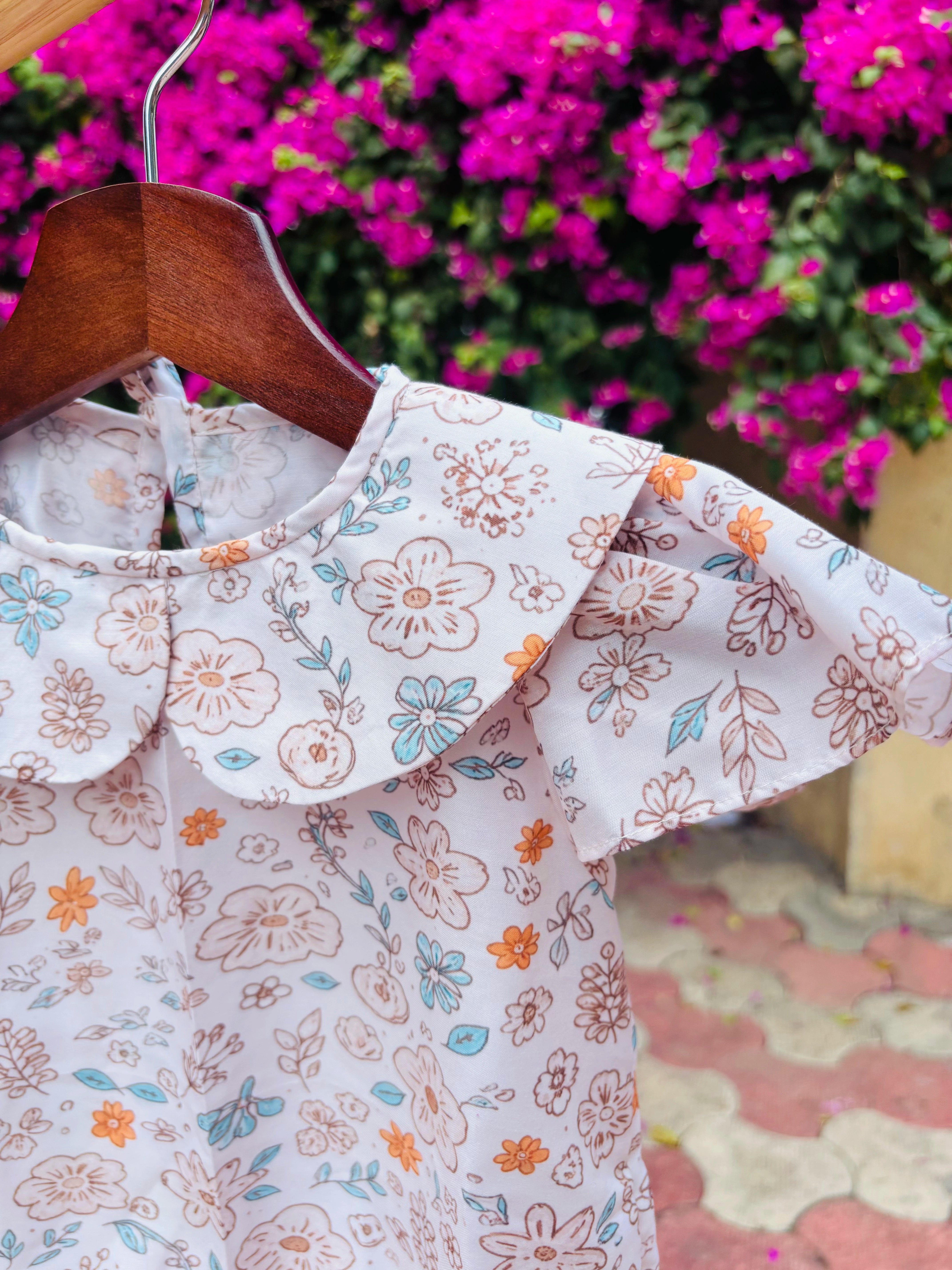 Pastel Petals Flutter Dresse