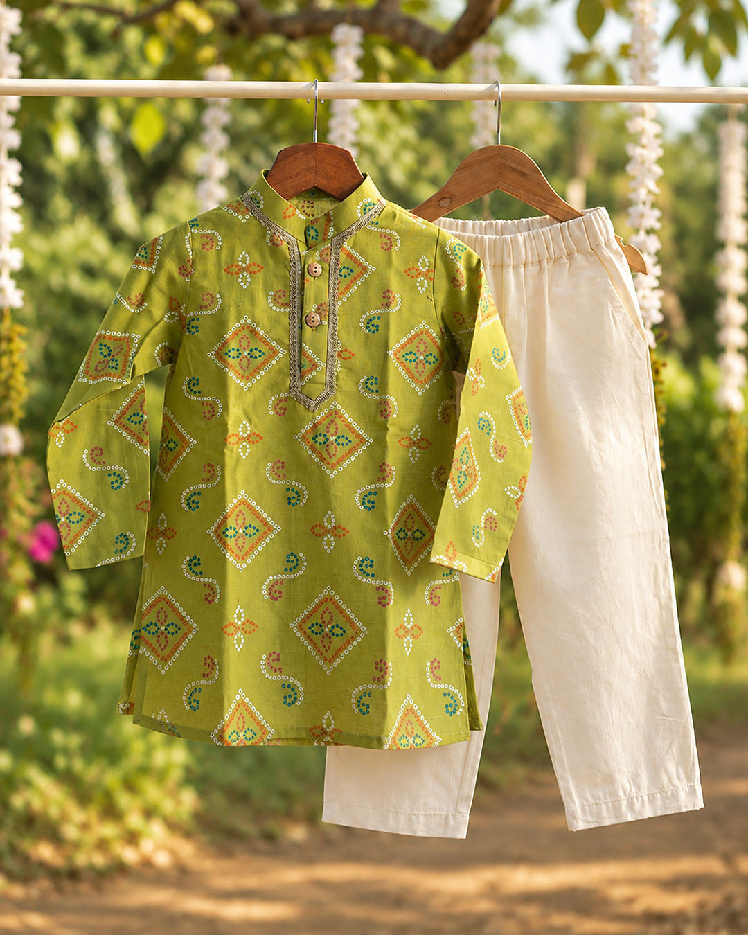 Meher Lime Festive ethnic set