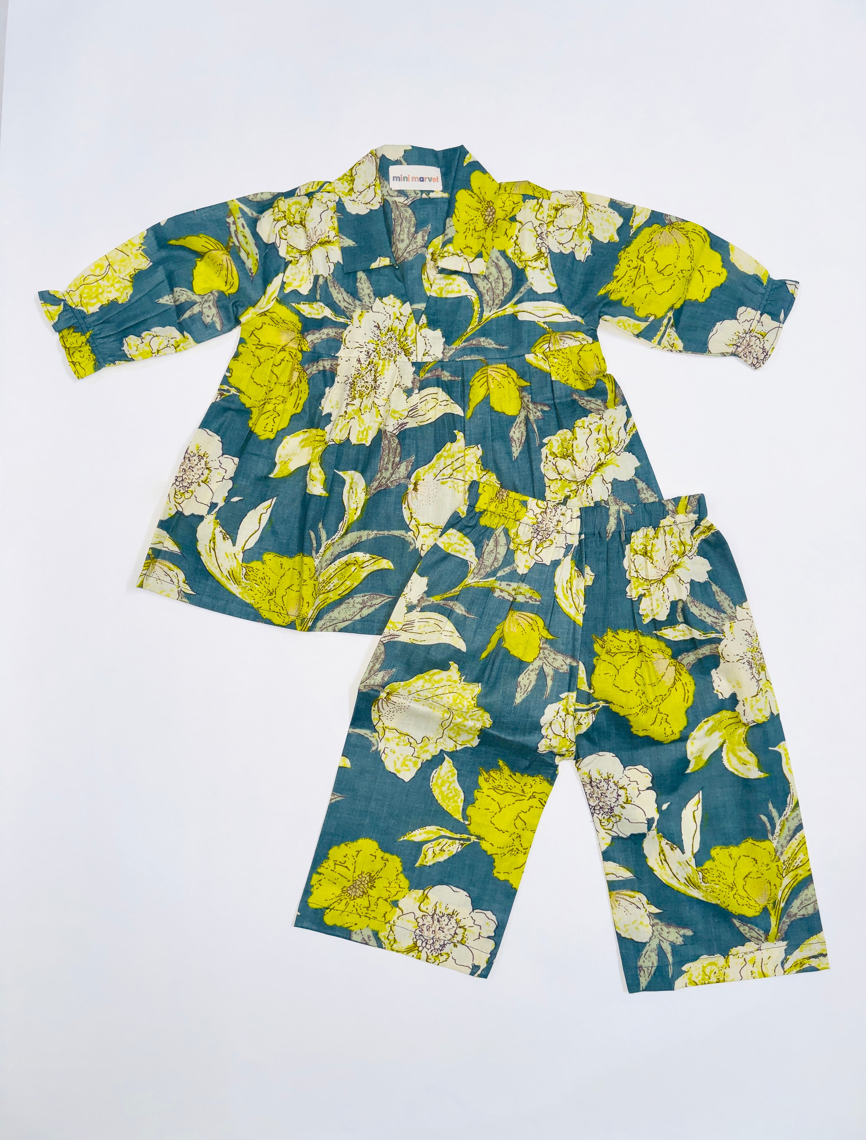 Floral Fantasy Co-Ord Set for Baby Girls with Vibrant Floral Prints and Soft Cotton Fabric