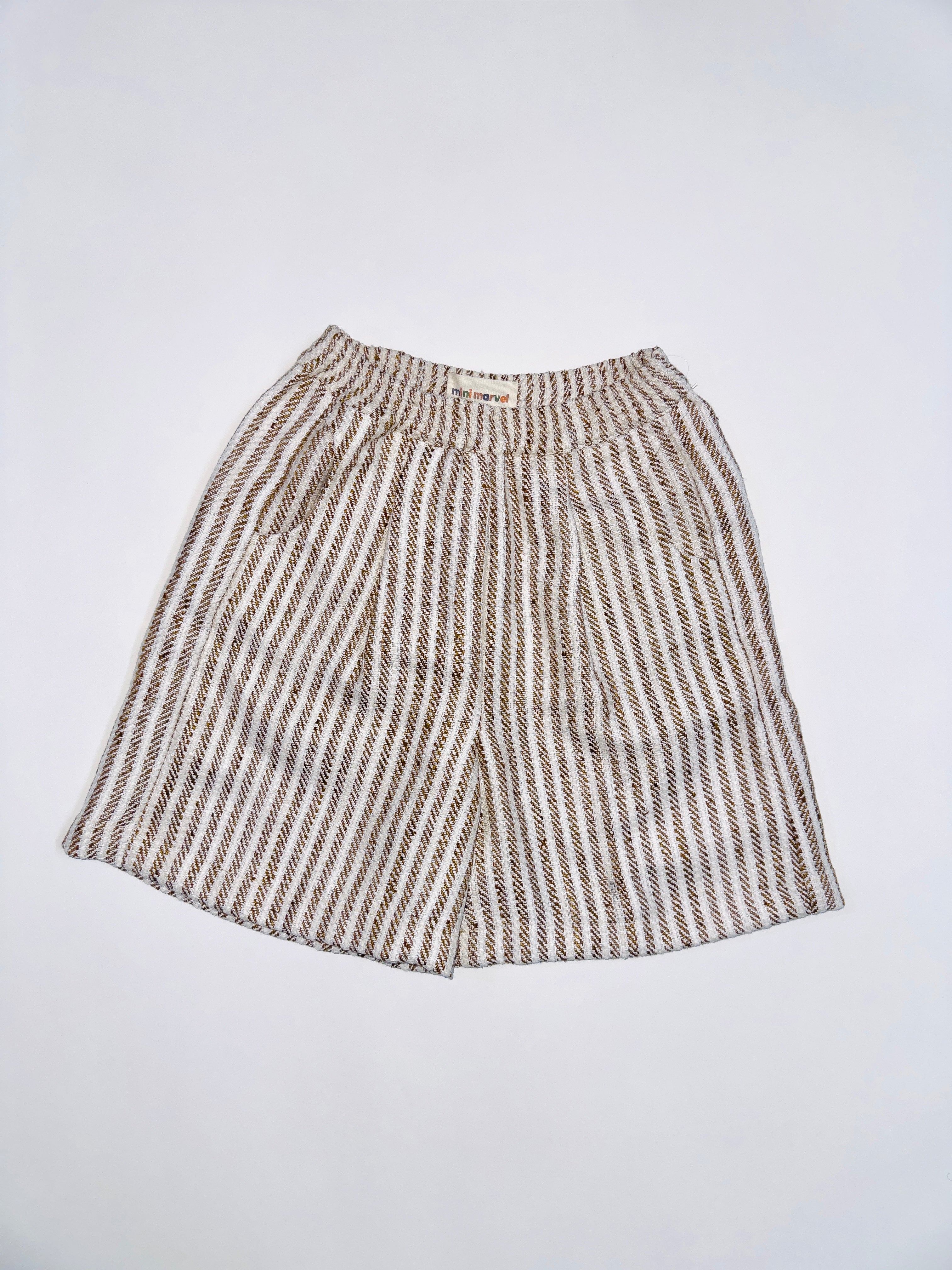Classic Striped Kids Combo with Striped Button-Down Shirt and Comfortable Cotton Shorts