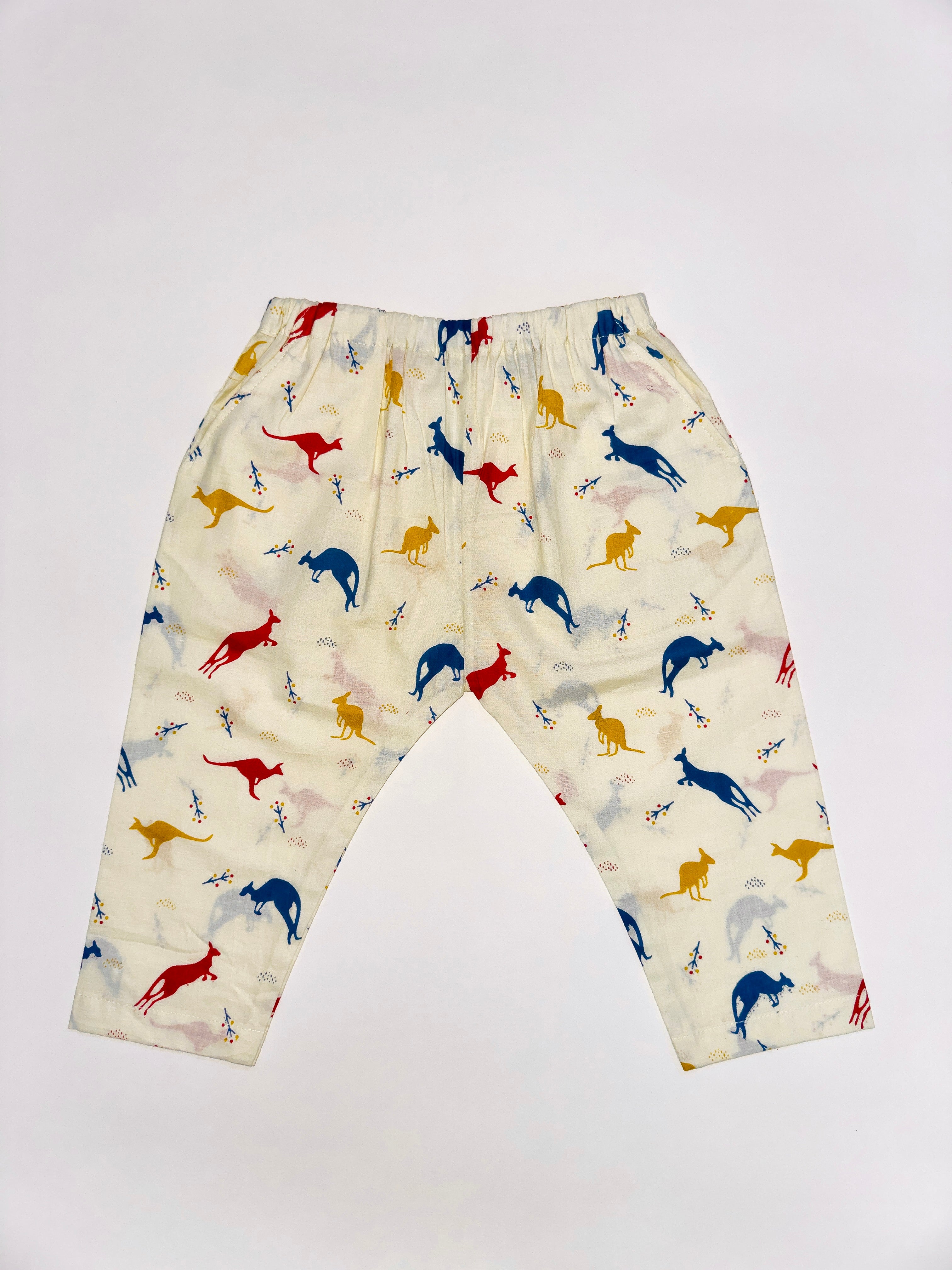 Golden Stripe Khadi Cotton Combo for Boys with Earthy Tones and Lightweight Design