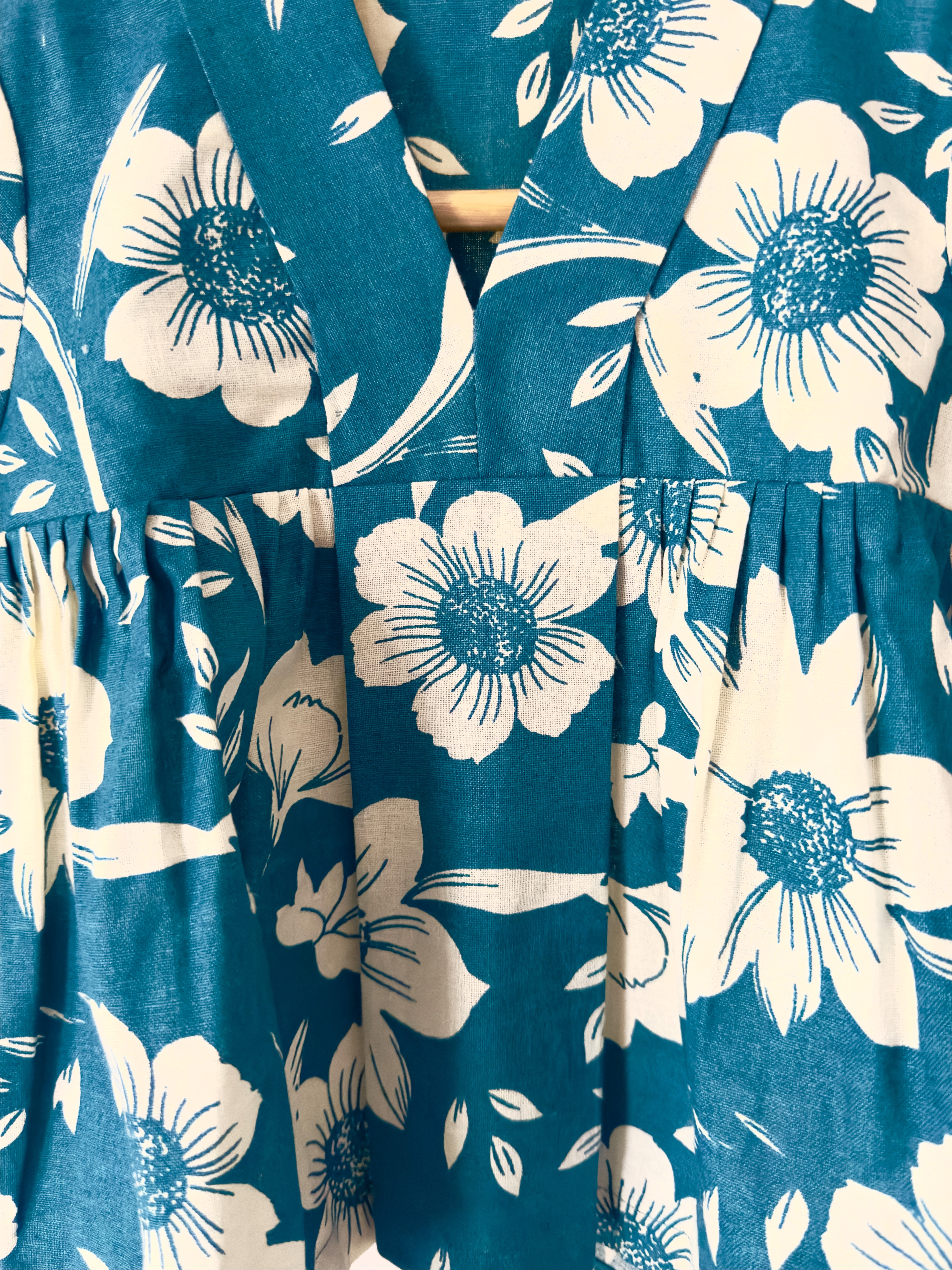 Teal Blossom co-ord Set