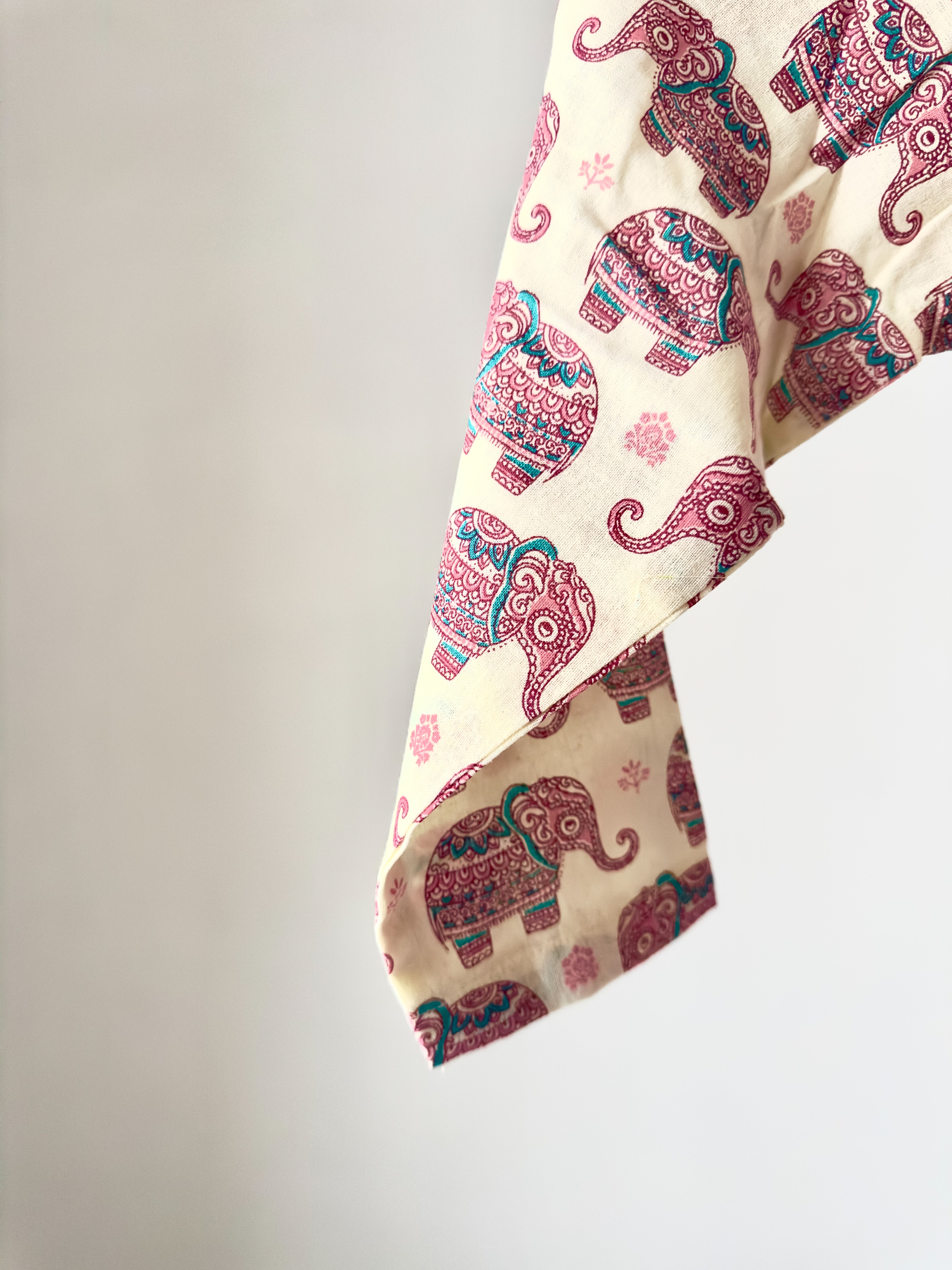 Royal Elephant Print dhoti Set