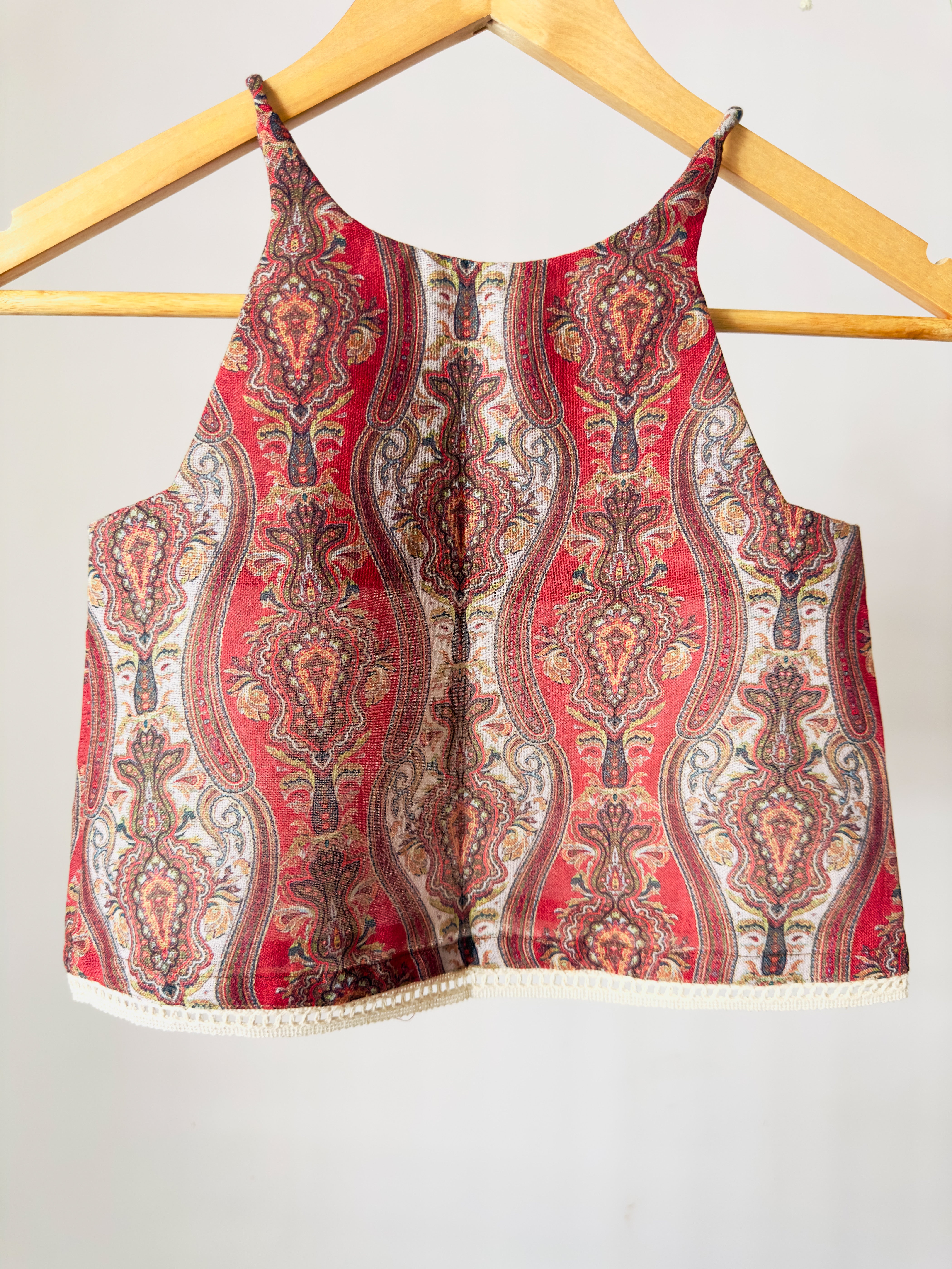 Rust Paisley Handcrafted Cotton Co-ord Set