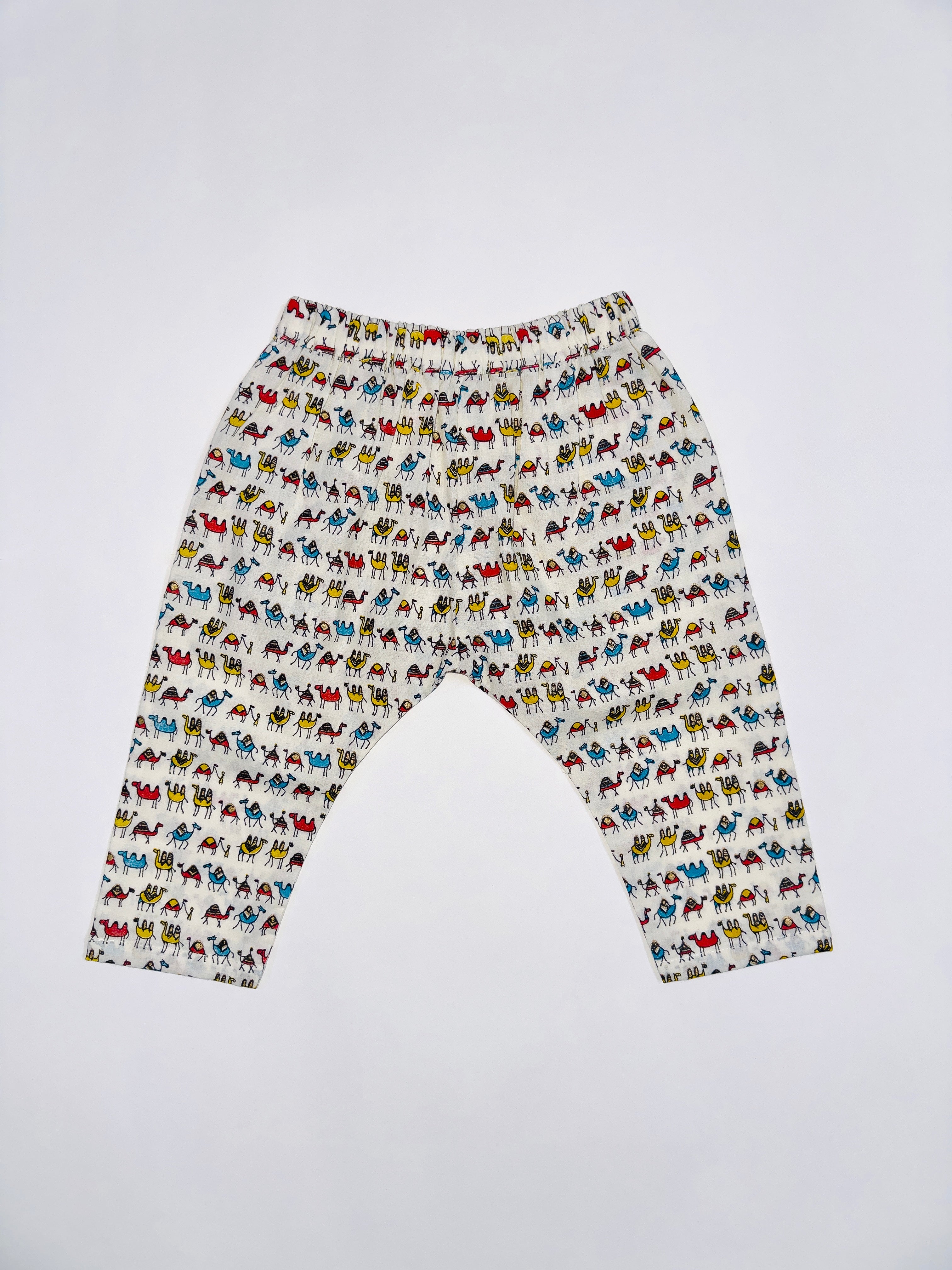 Multicolor Camel Print Co-Ord Set for Baby boys in Soft Cotton with Fun Camel Motifs