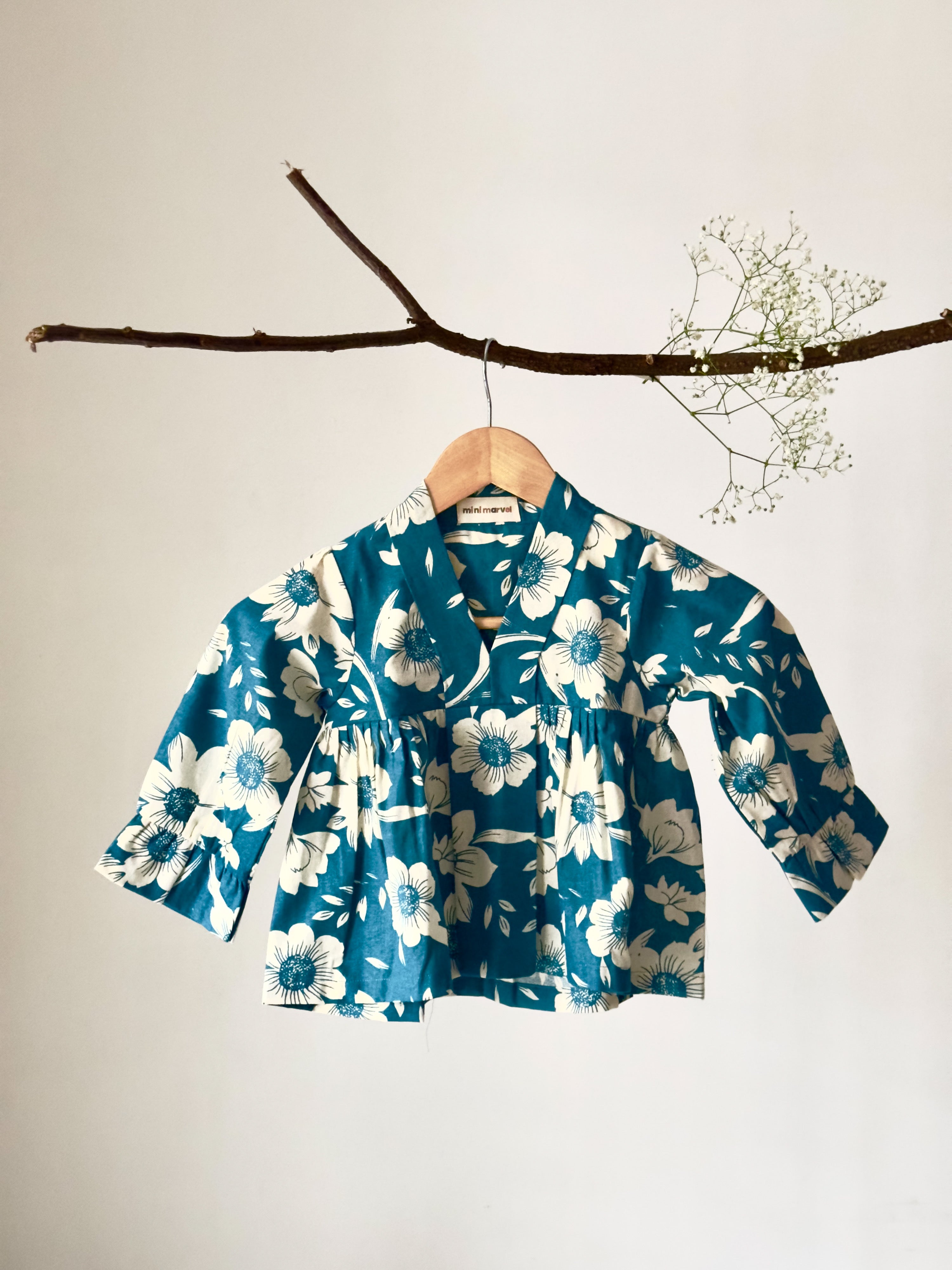 Teal Blossom co-ord Set