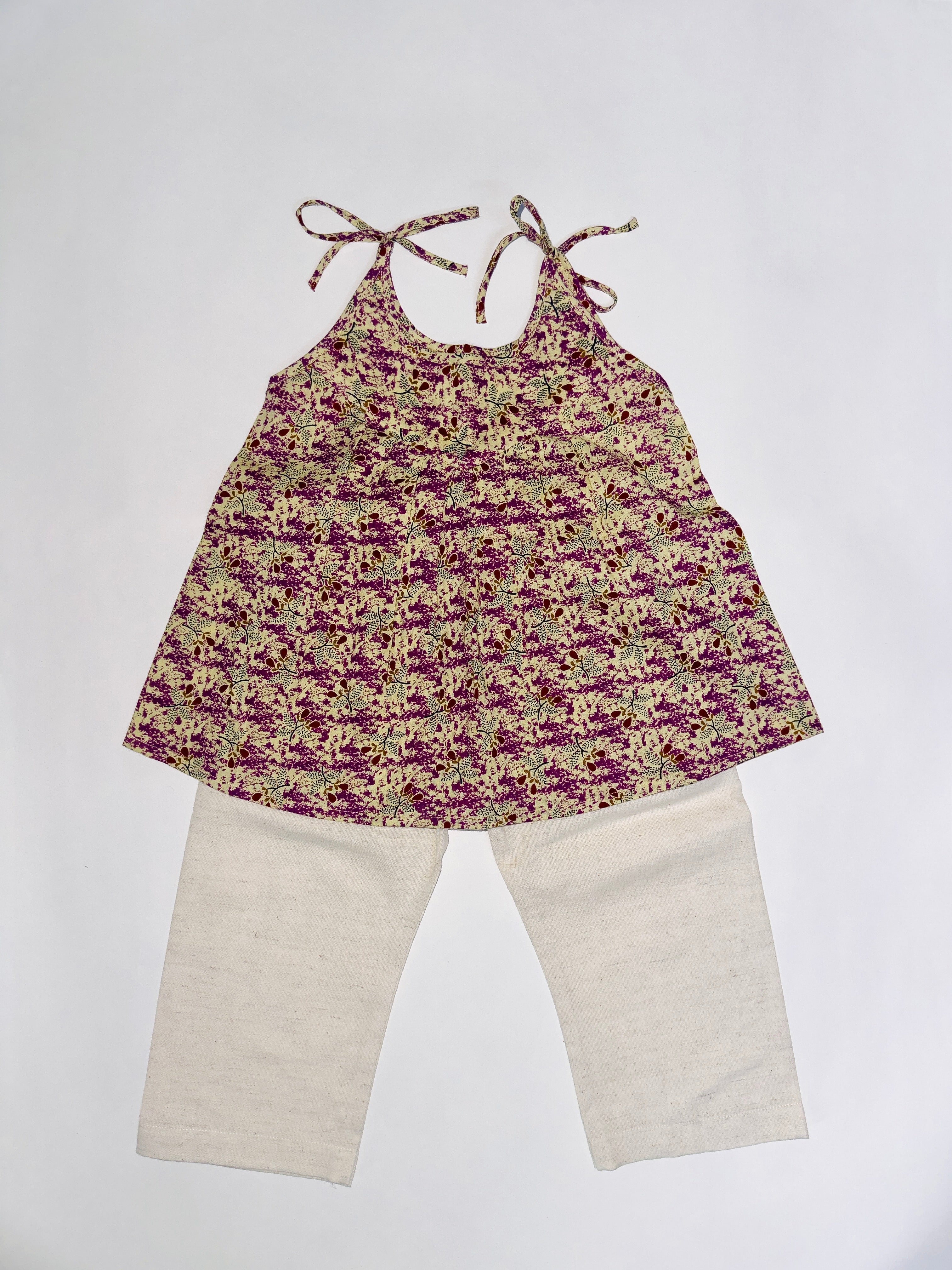 cotton top and shorts set for baby girls