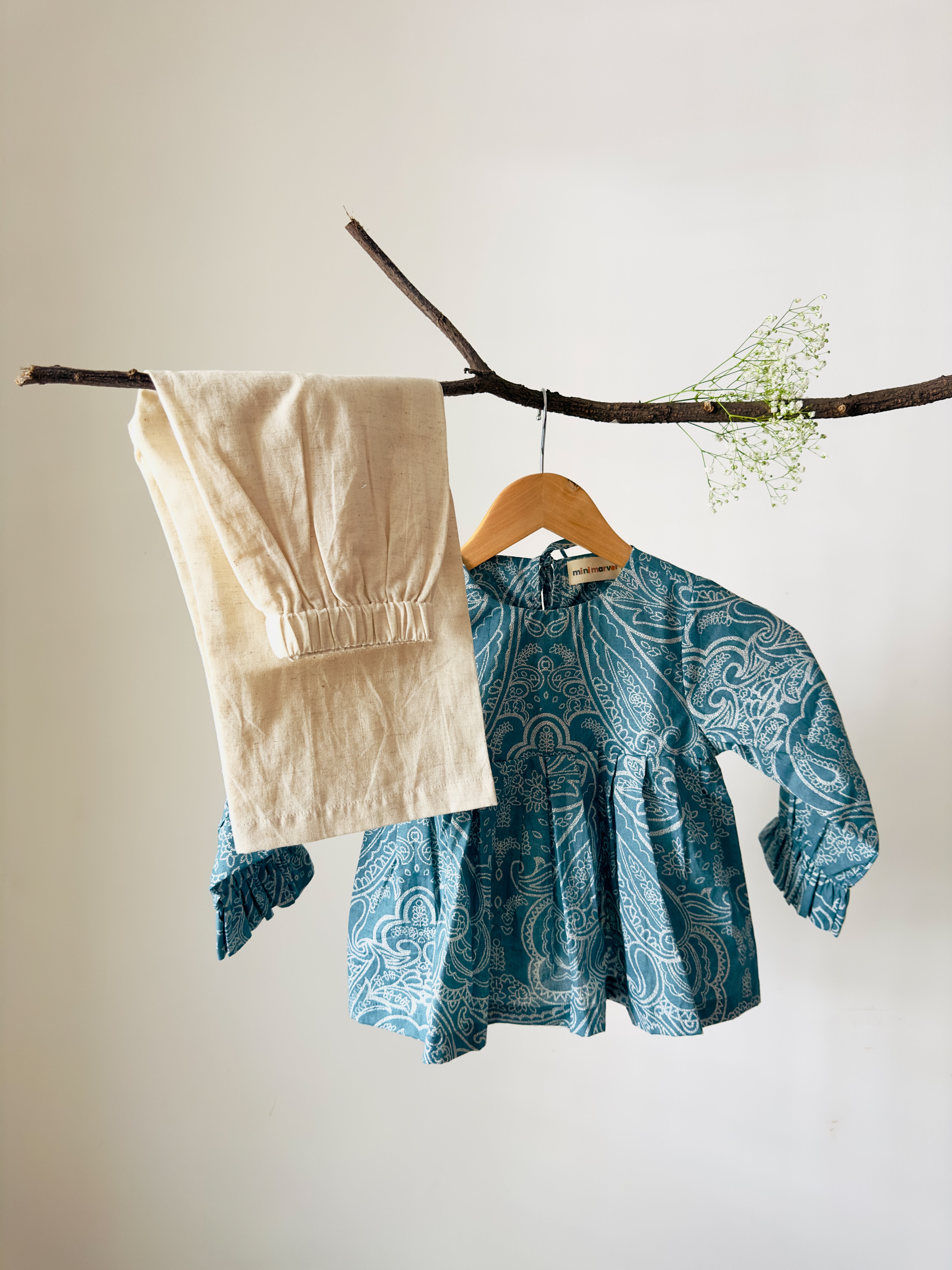Aqua Paisley Co-ord Set