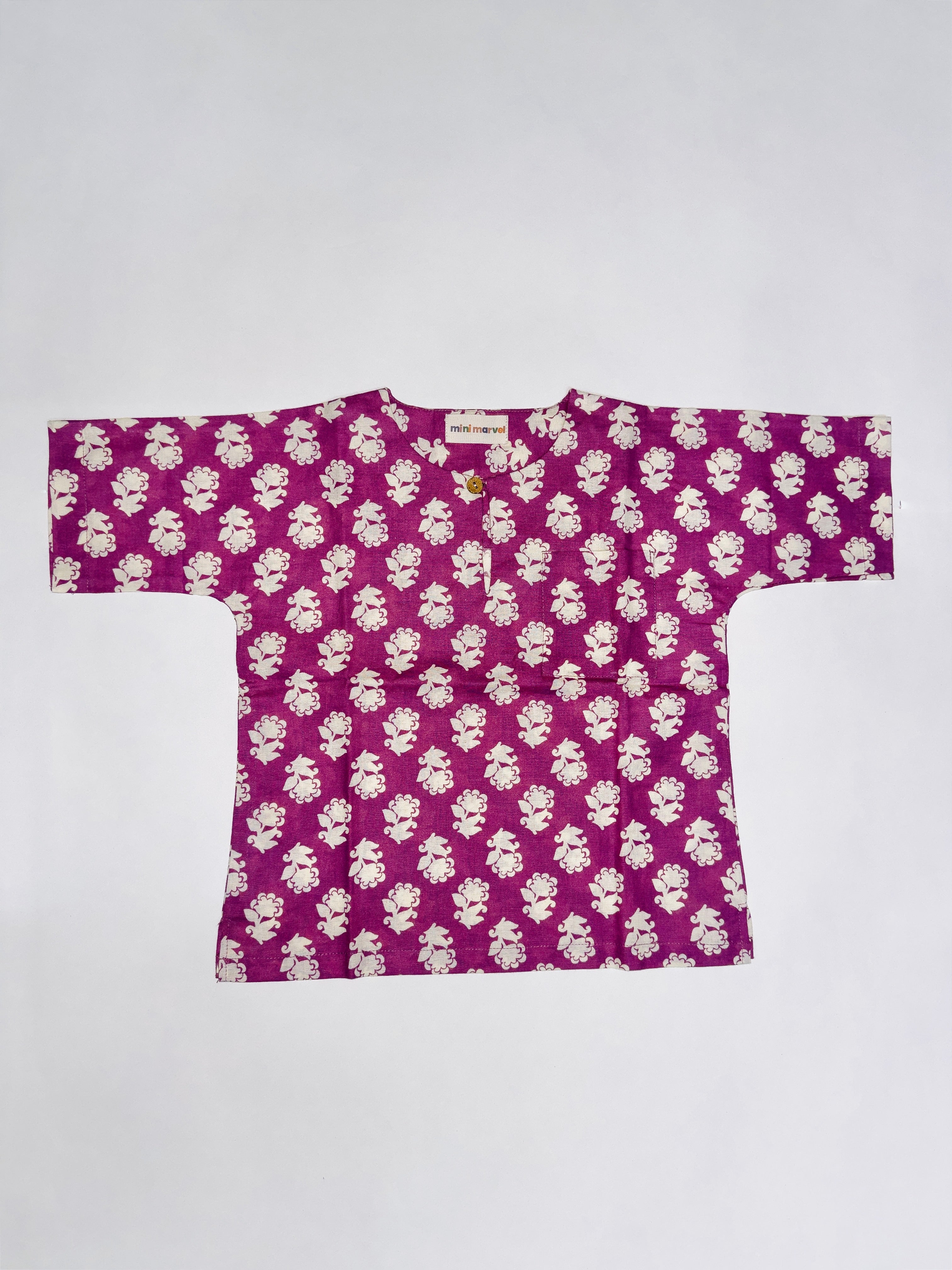 Heritage print boys cotton co-ord set