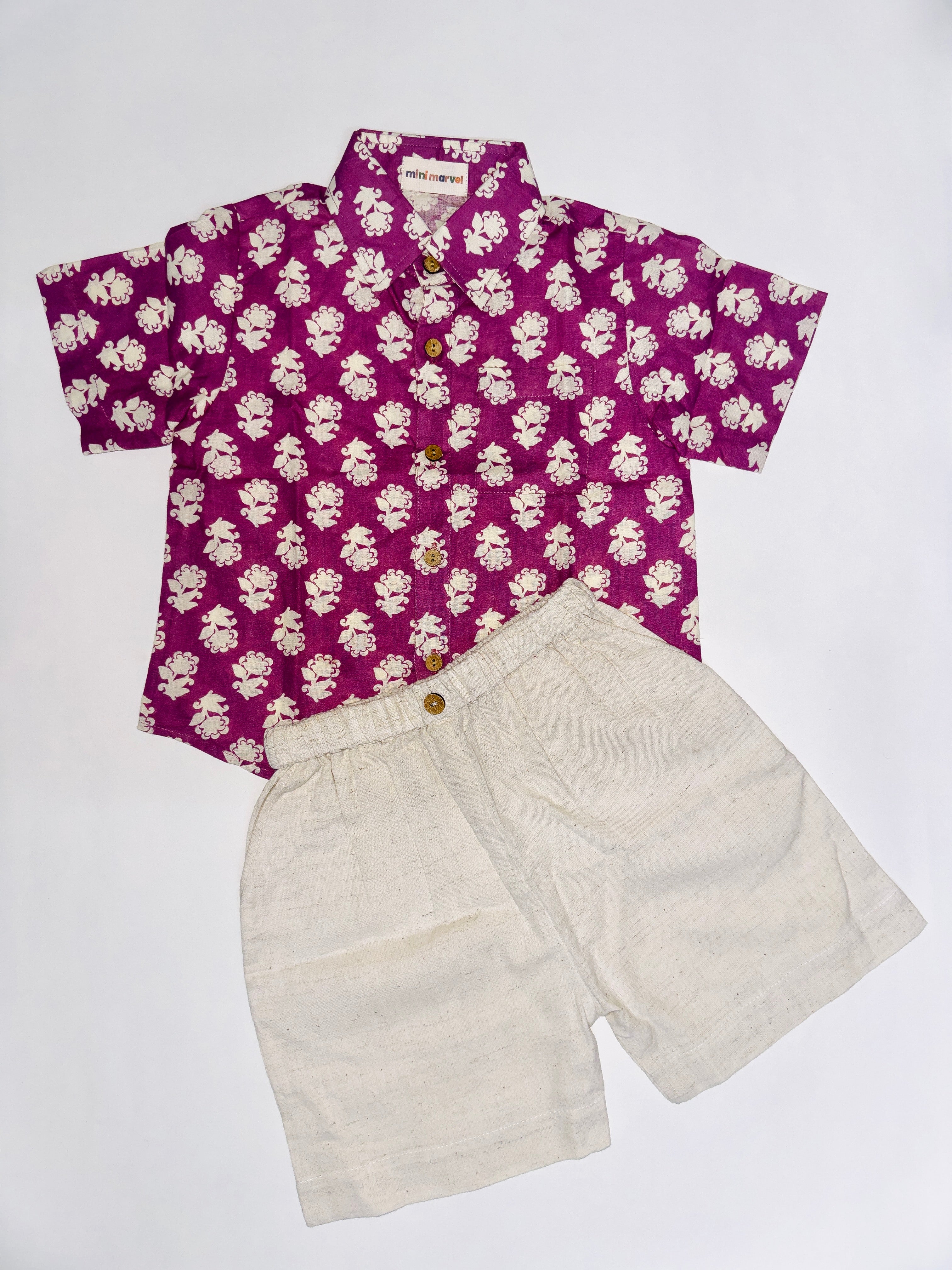 Sunny yellow boys co-ord set for summer