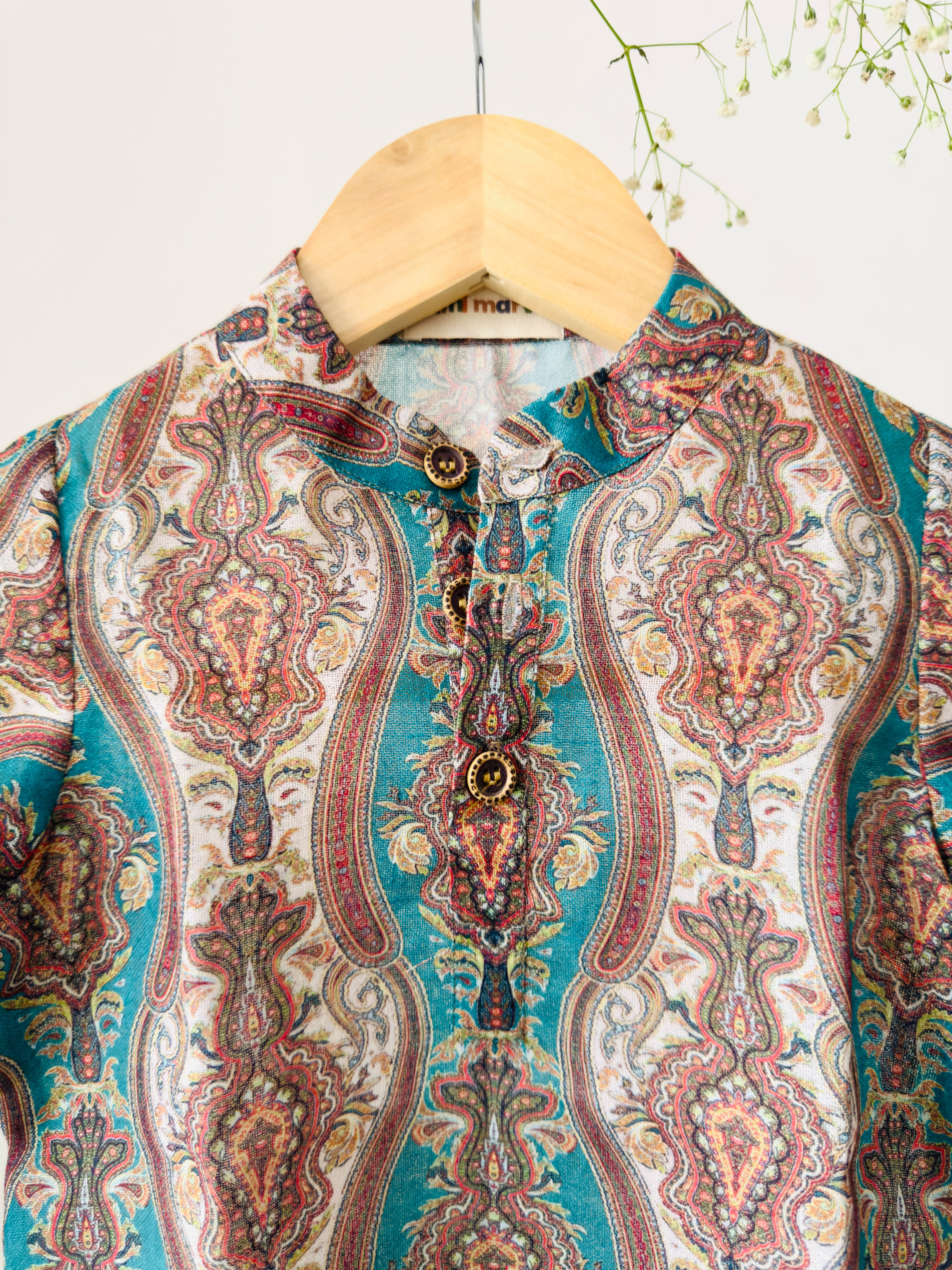Cotton kurta set for baby boy