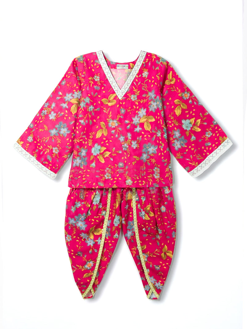 Pink Blossom Patiala Suit