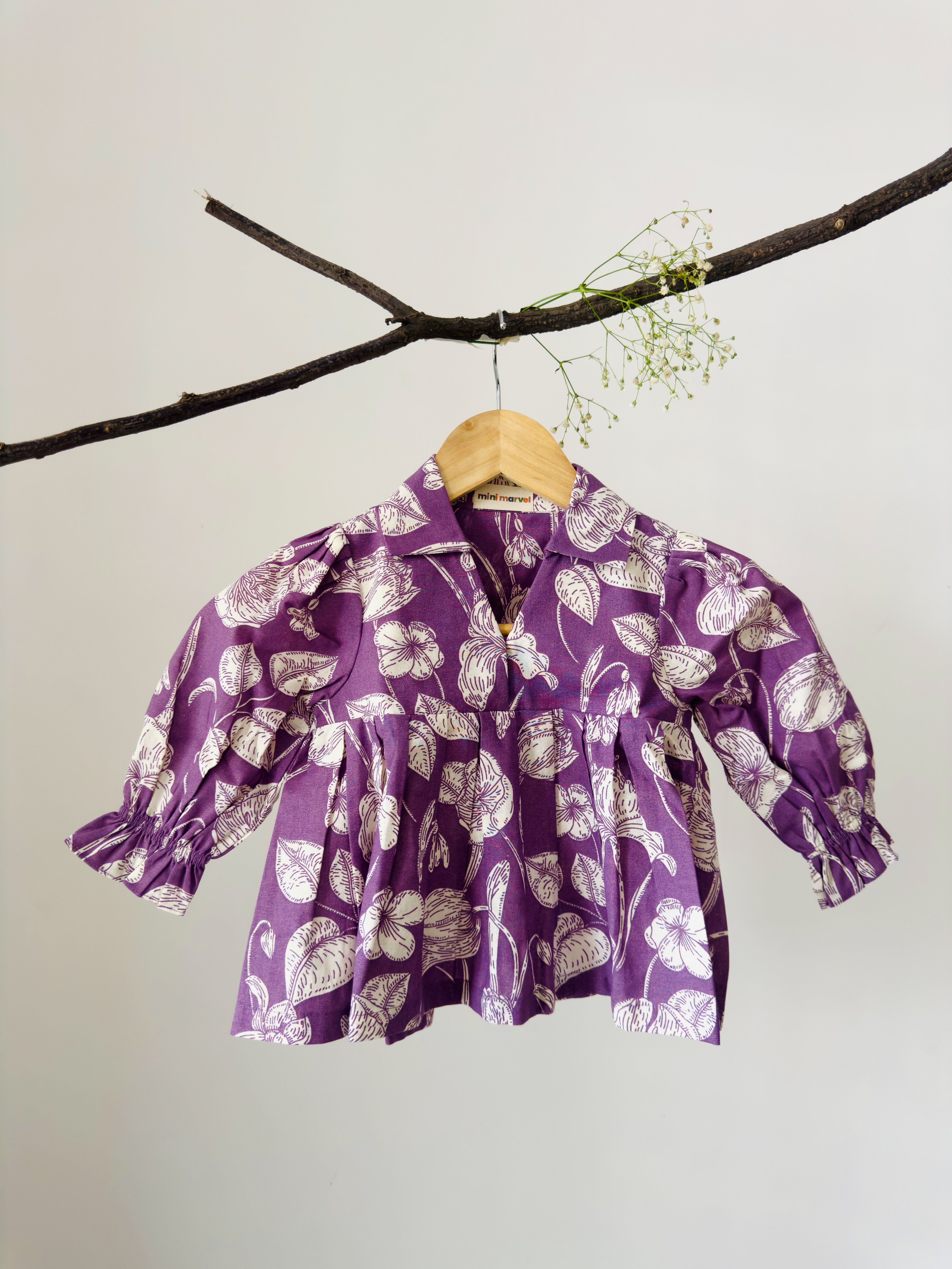 Mini Marvel cotton co-ord set for girls trendy everyday wear in soft cotton fabric