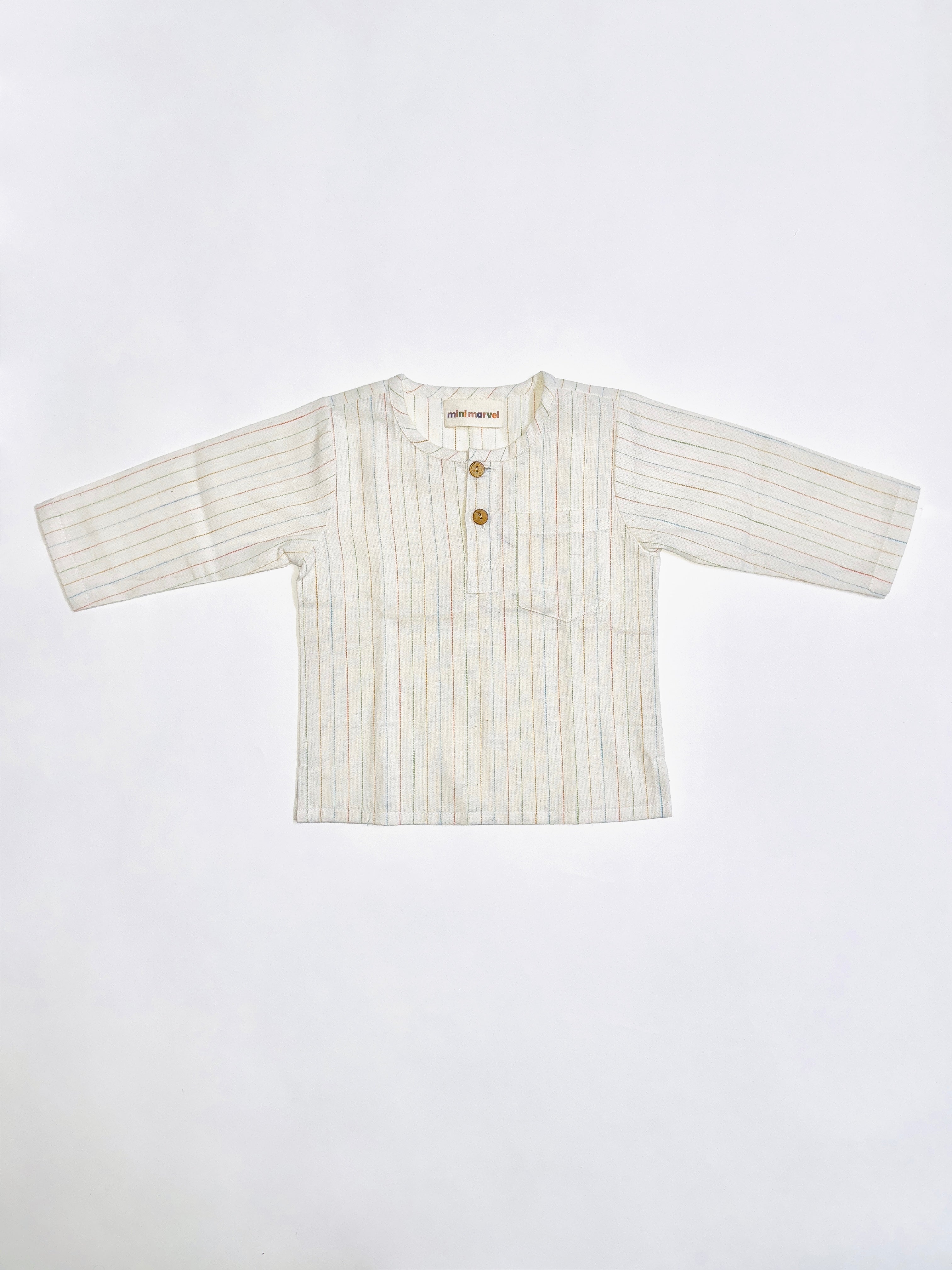 Classic Stripe Co-Ord Set for Boys with Striped Kurta and Matching Harem Pants