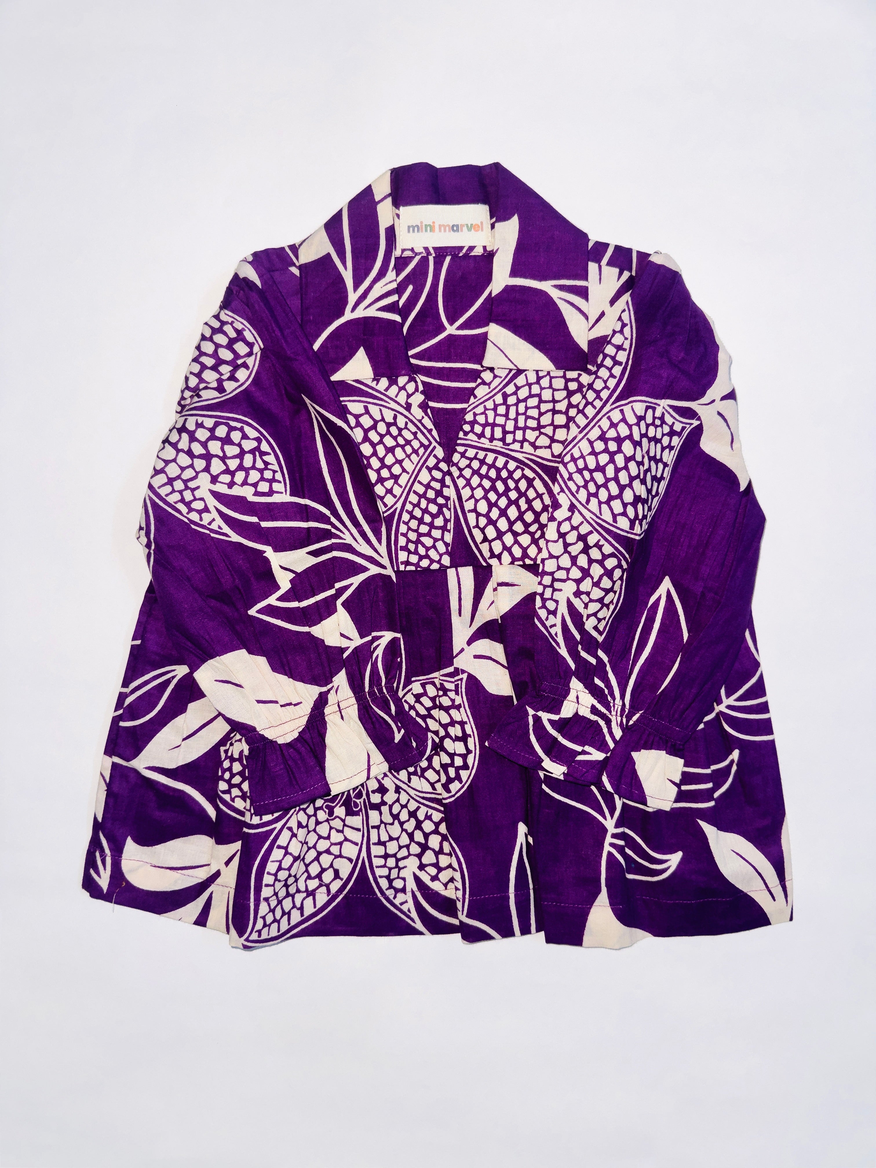 PURPLE BLOOM CO-ORD SET FOR BABY GIRLS