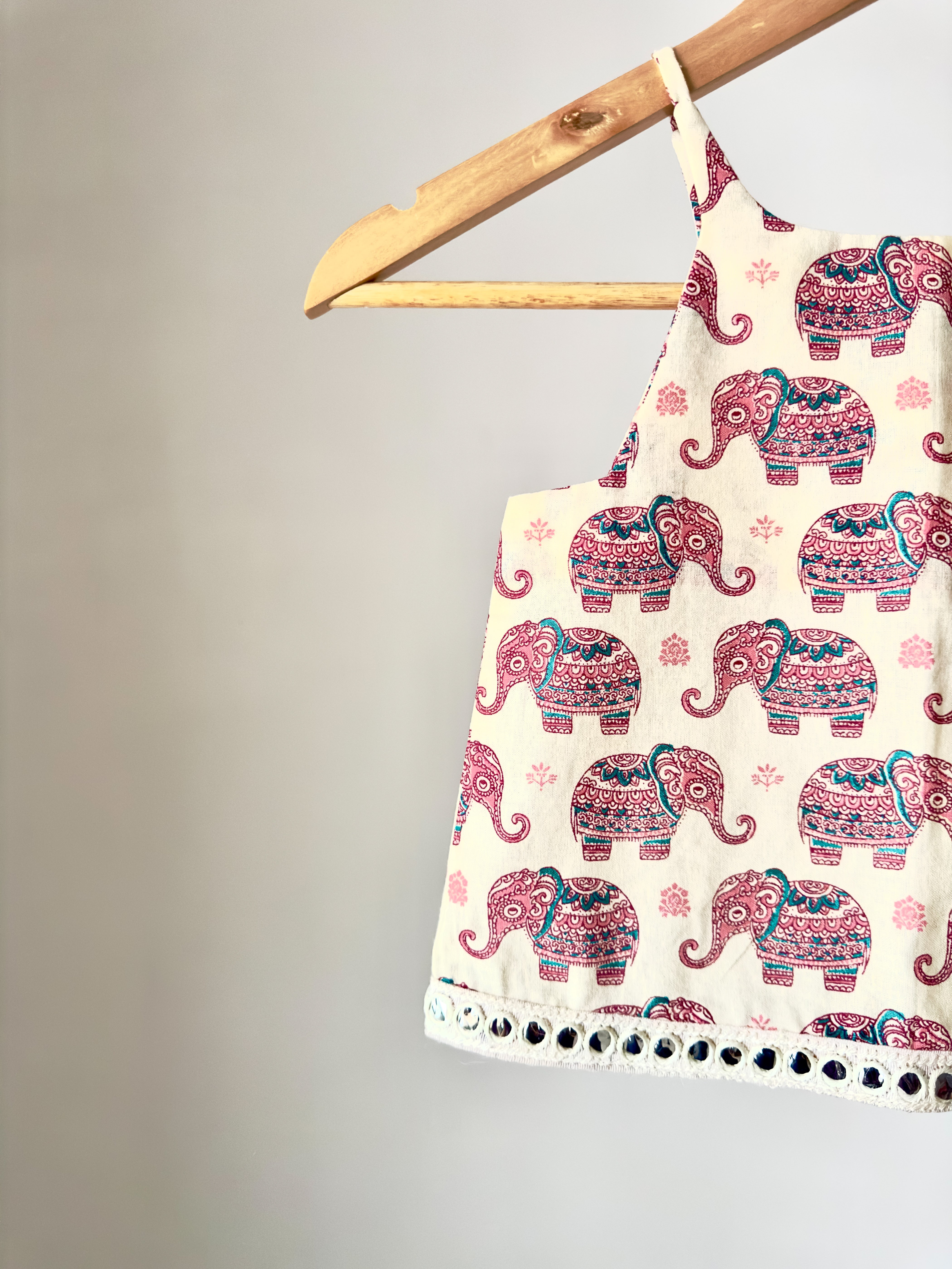 Elephant Print Cotton Dhoti