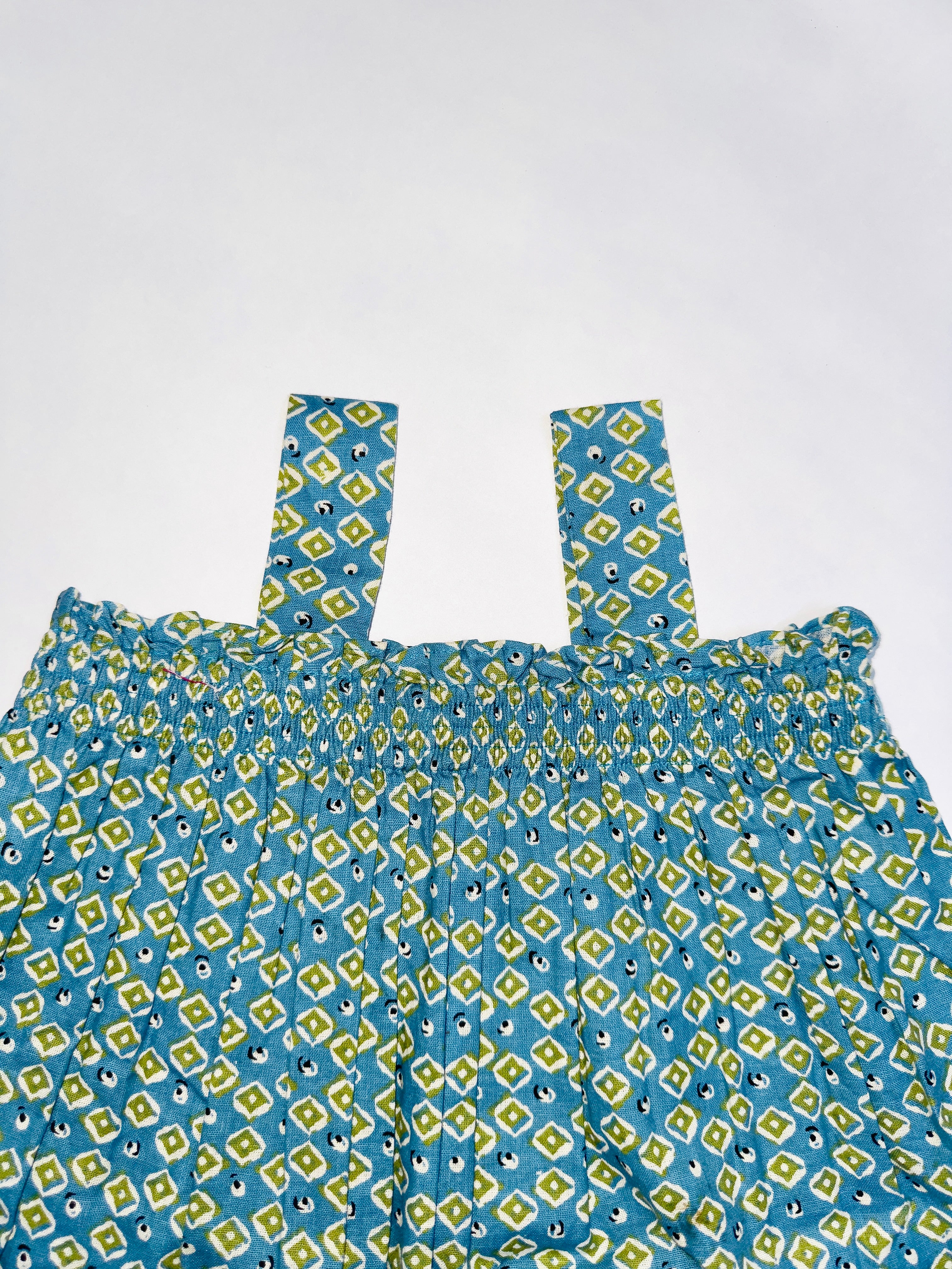 Breathable cotton polka dot dress for baby girls