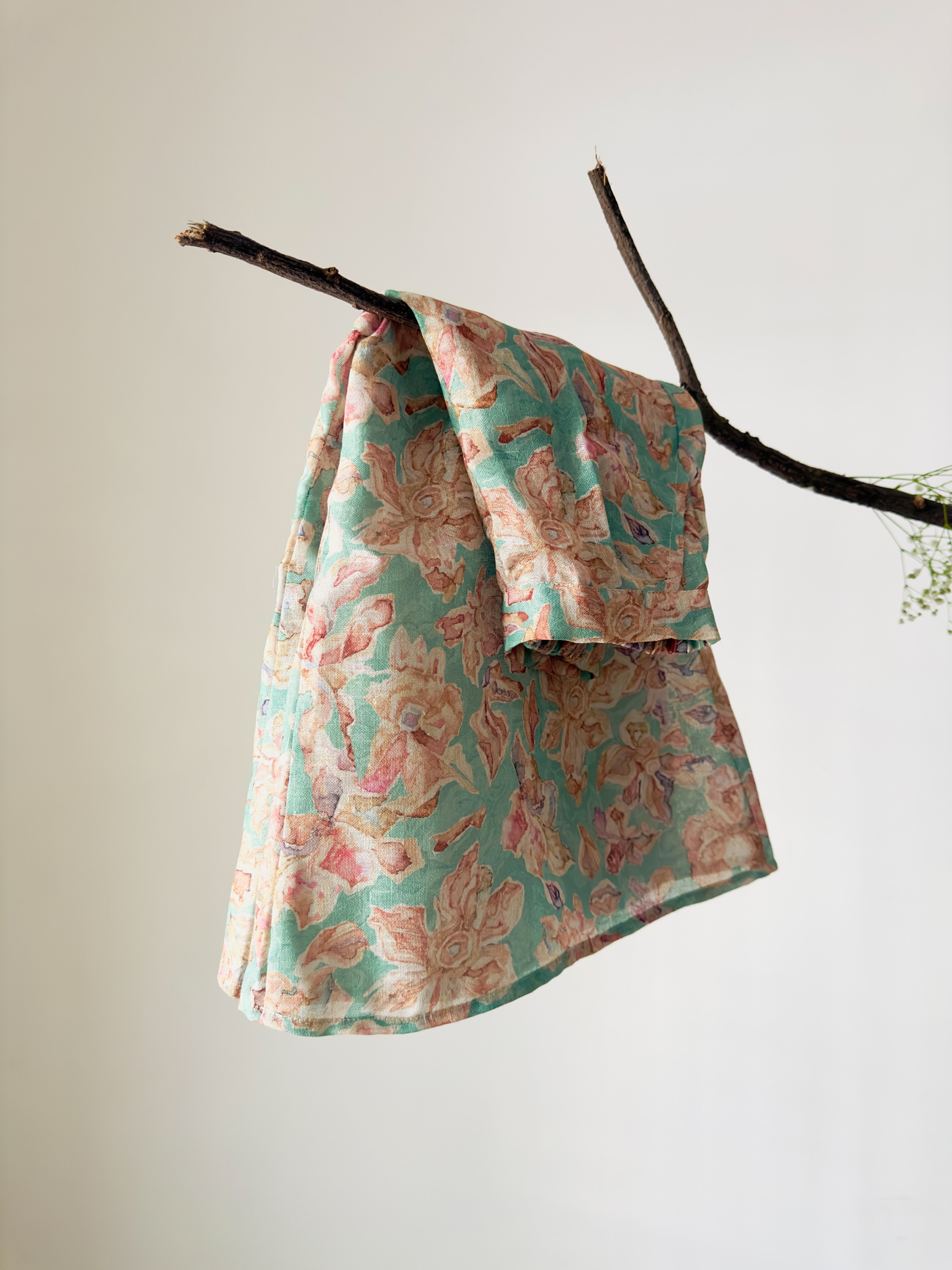 Blossom Teal Floral Cotton Co-ord Set