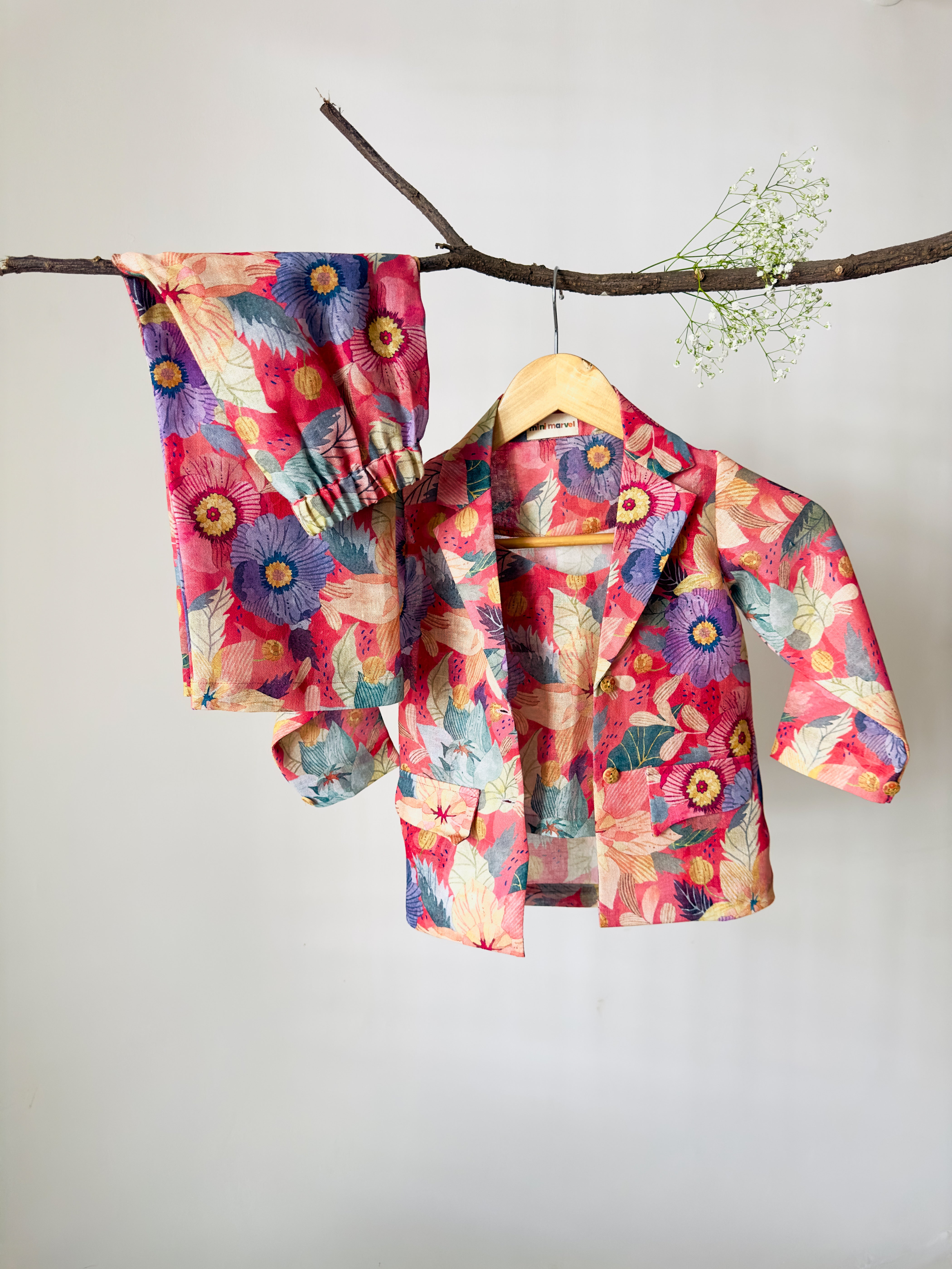 Multicolour Bloom 3-Piece Co-ord Set