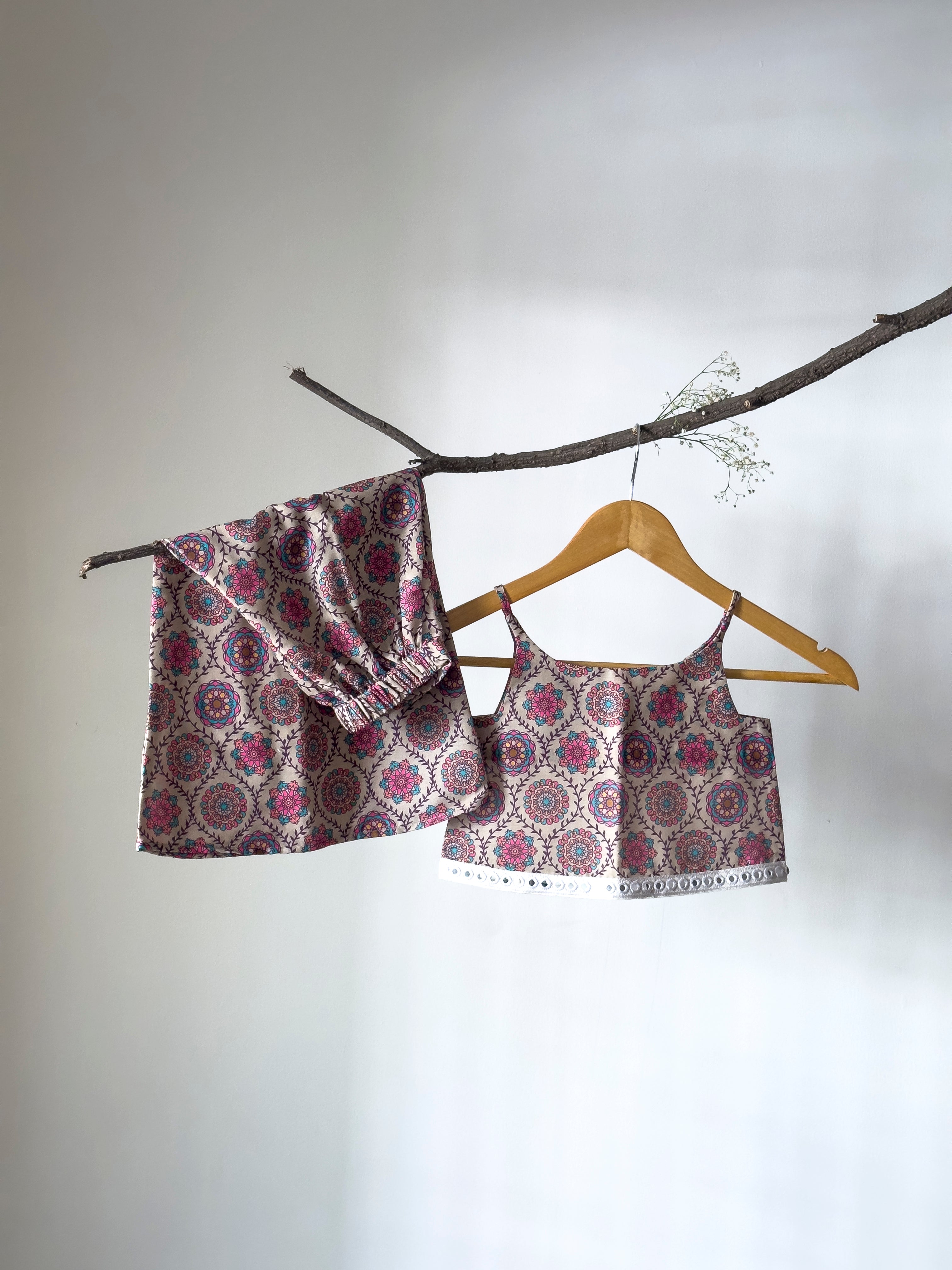 Mogra Mandala Cotton Co-ord Set