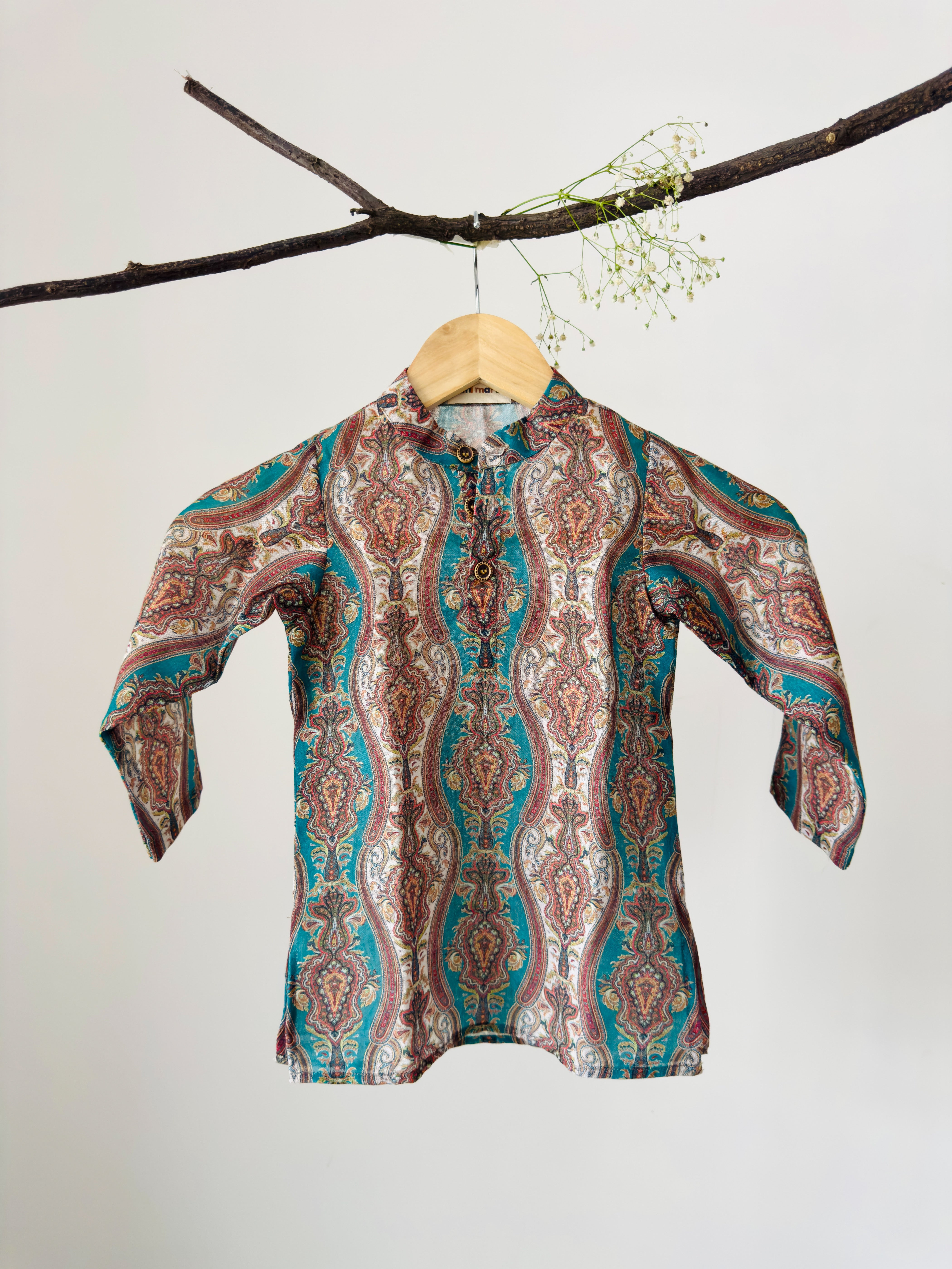 Cotton kurta set for baby boy