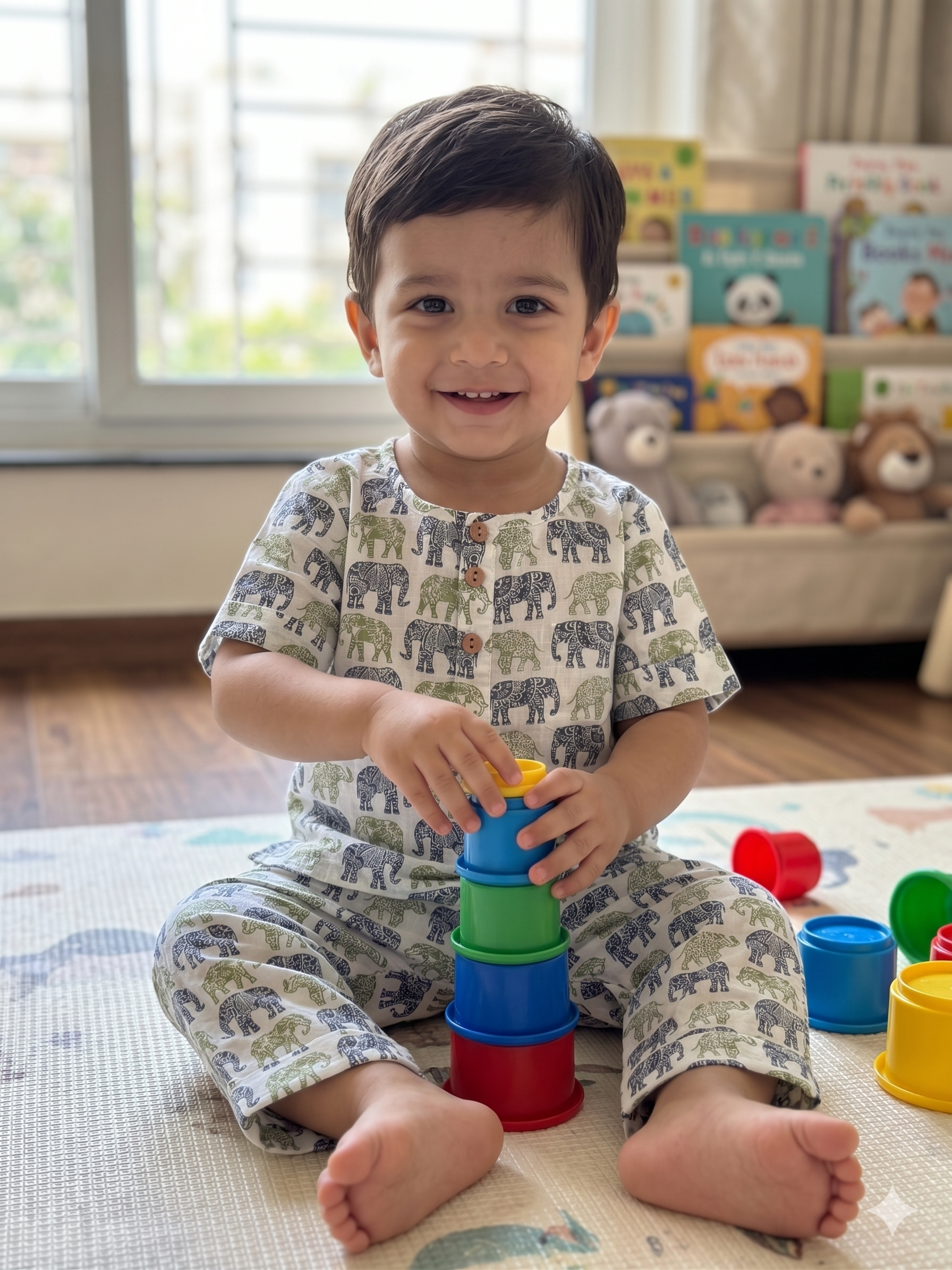 Little Elephant Cotton Co-ord Set