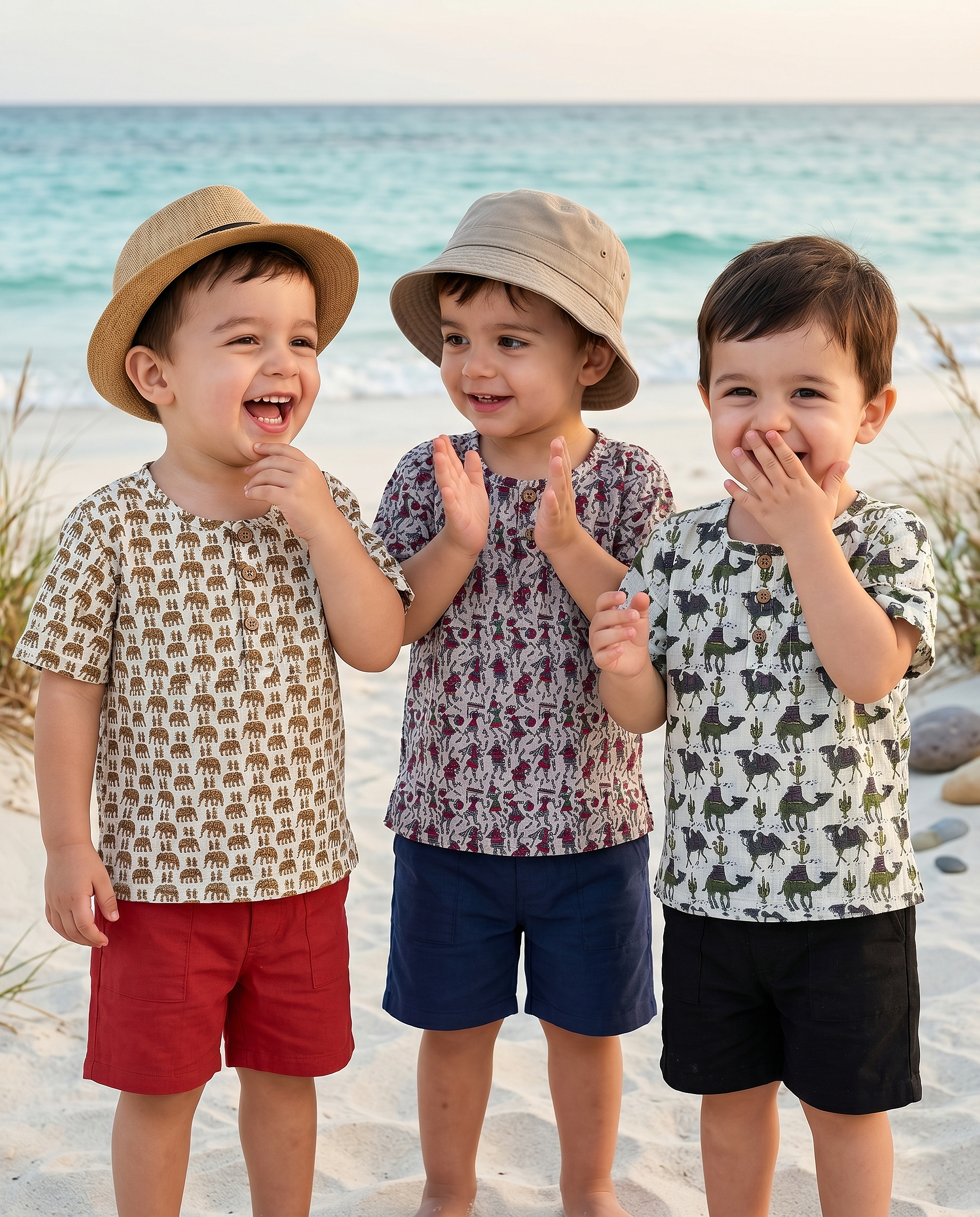 Desert Safari Luxe Cotton Shirt Set (Pack of 3)