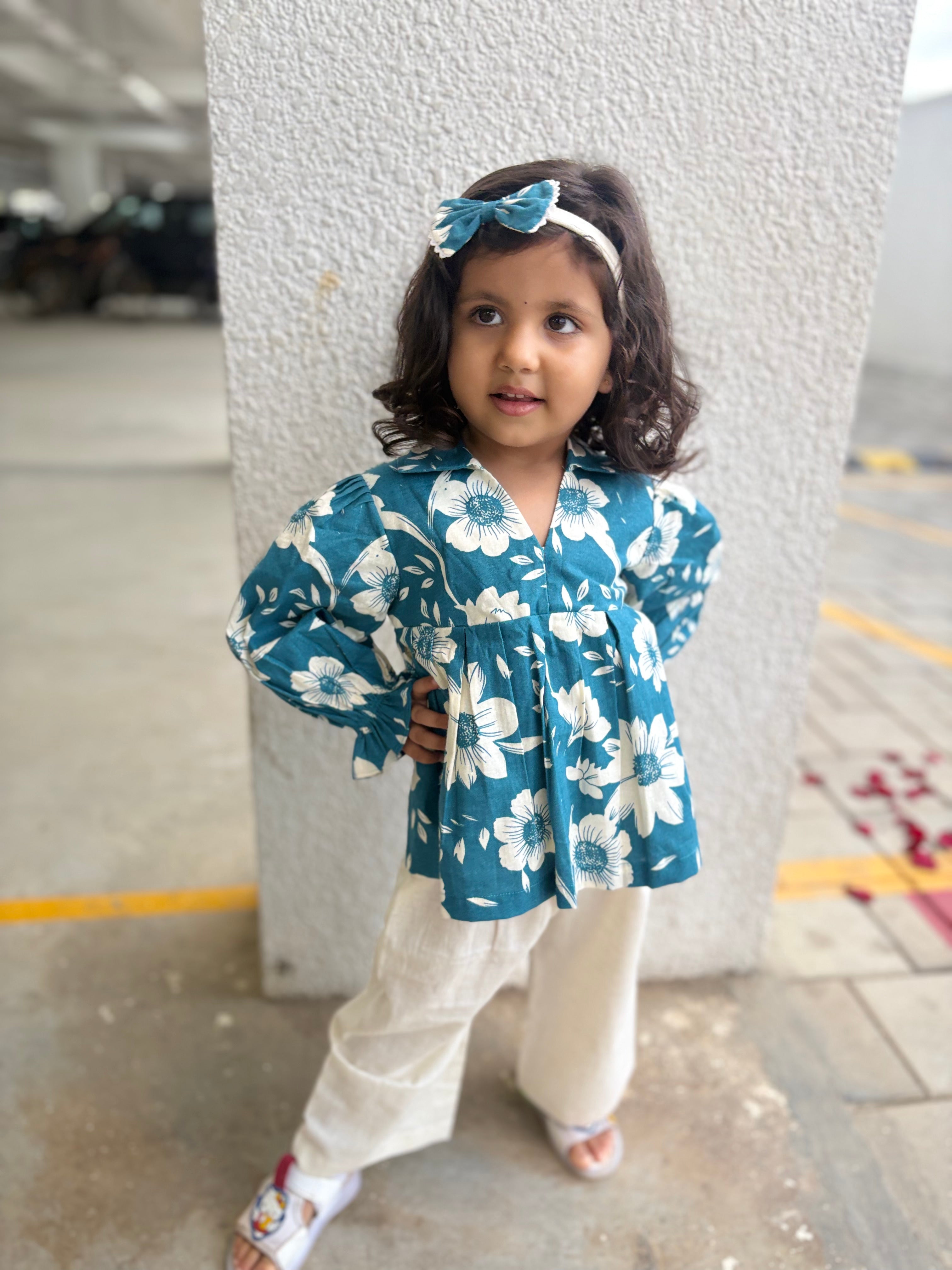 Mini Marvel cotton co-ord set for girls trendy everyday wear in soft cotton fabric