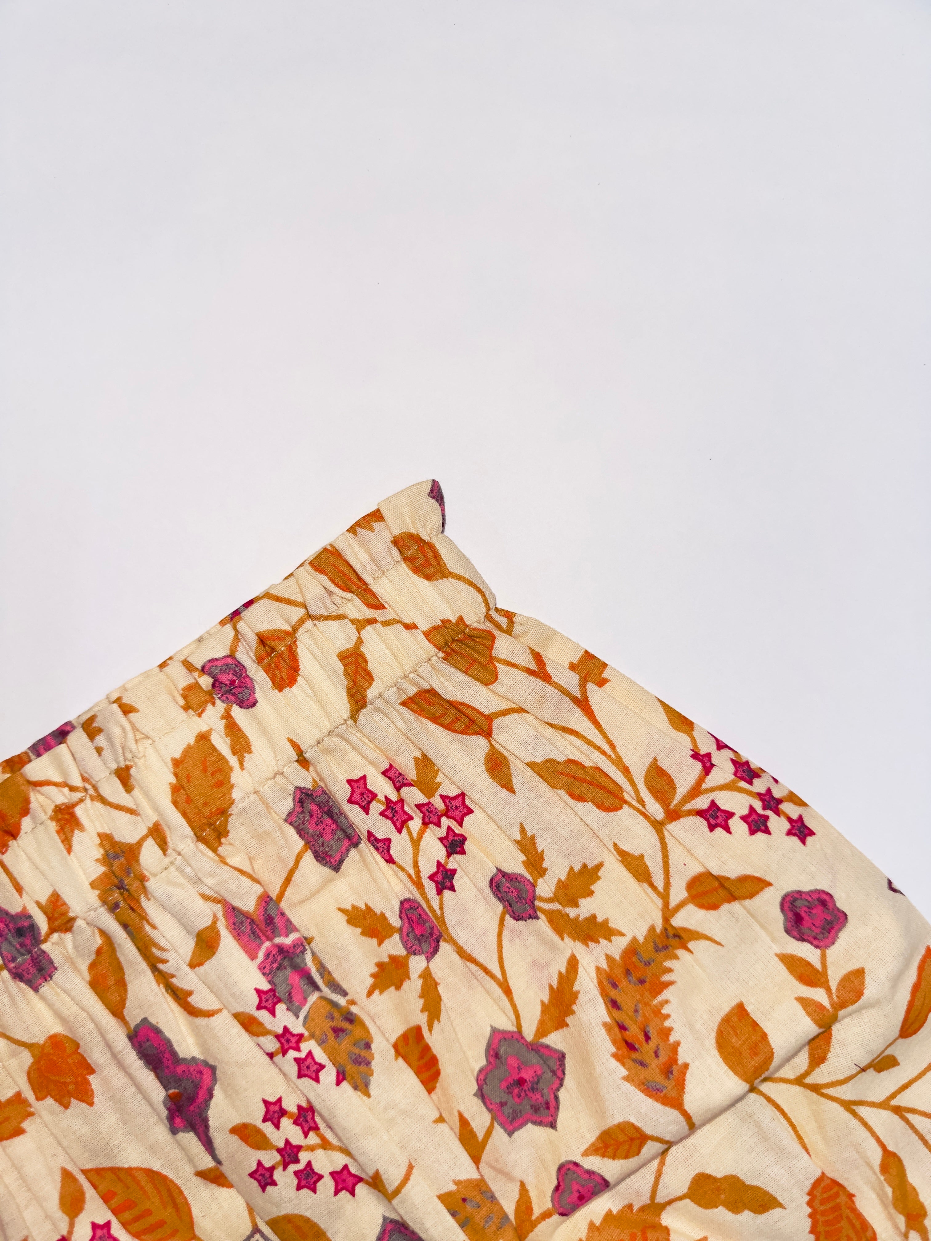 Stylish printed top and pant set for baby girls