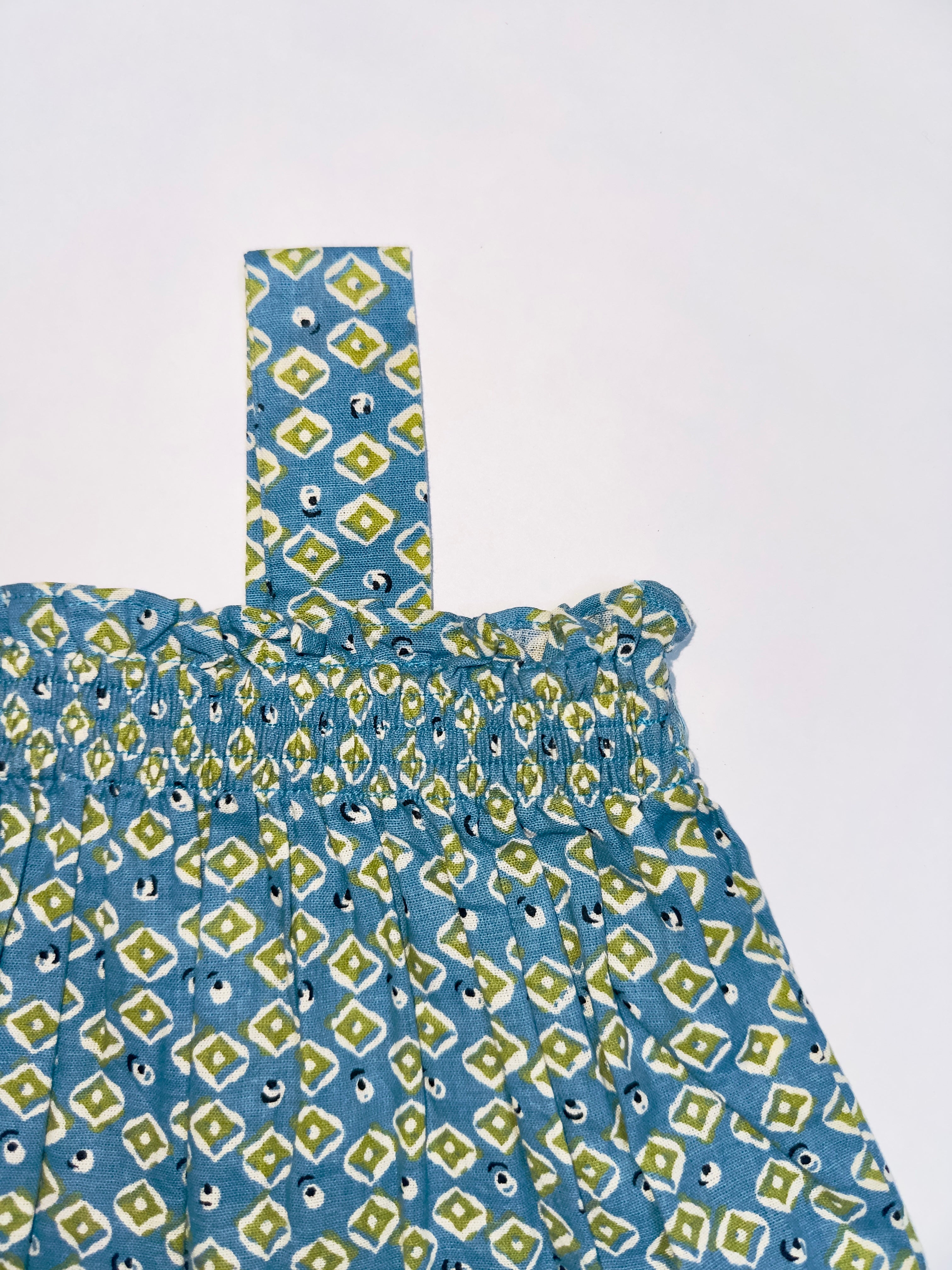 Breathable cotton polka dot dress for baby girls