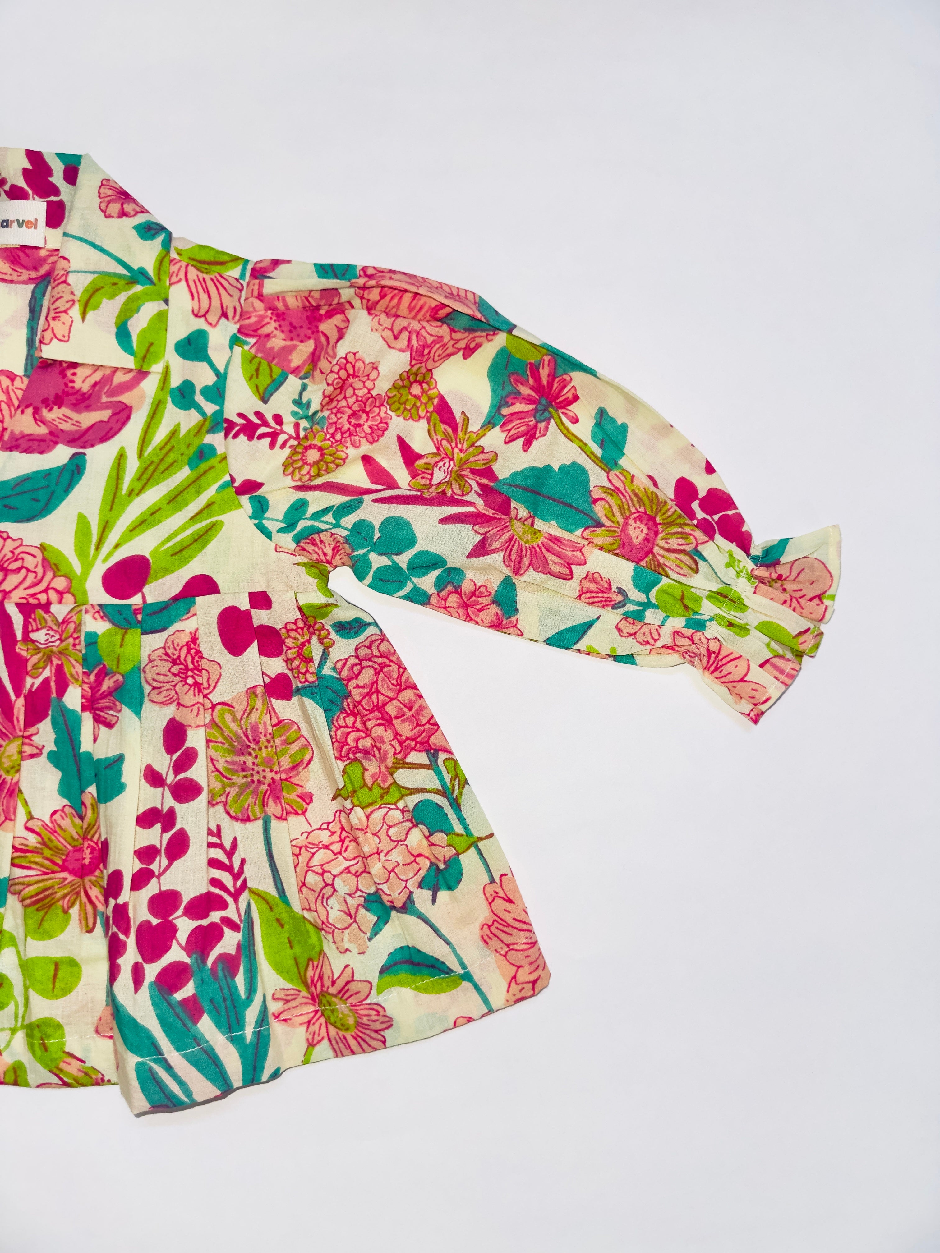 Mini Marvel cotton co-ord set for girls– trendy everyday wear in soft cotton fabric