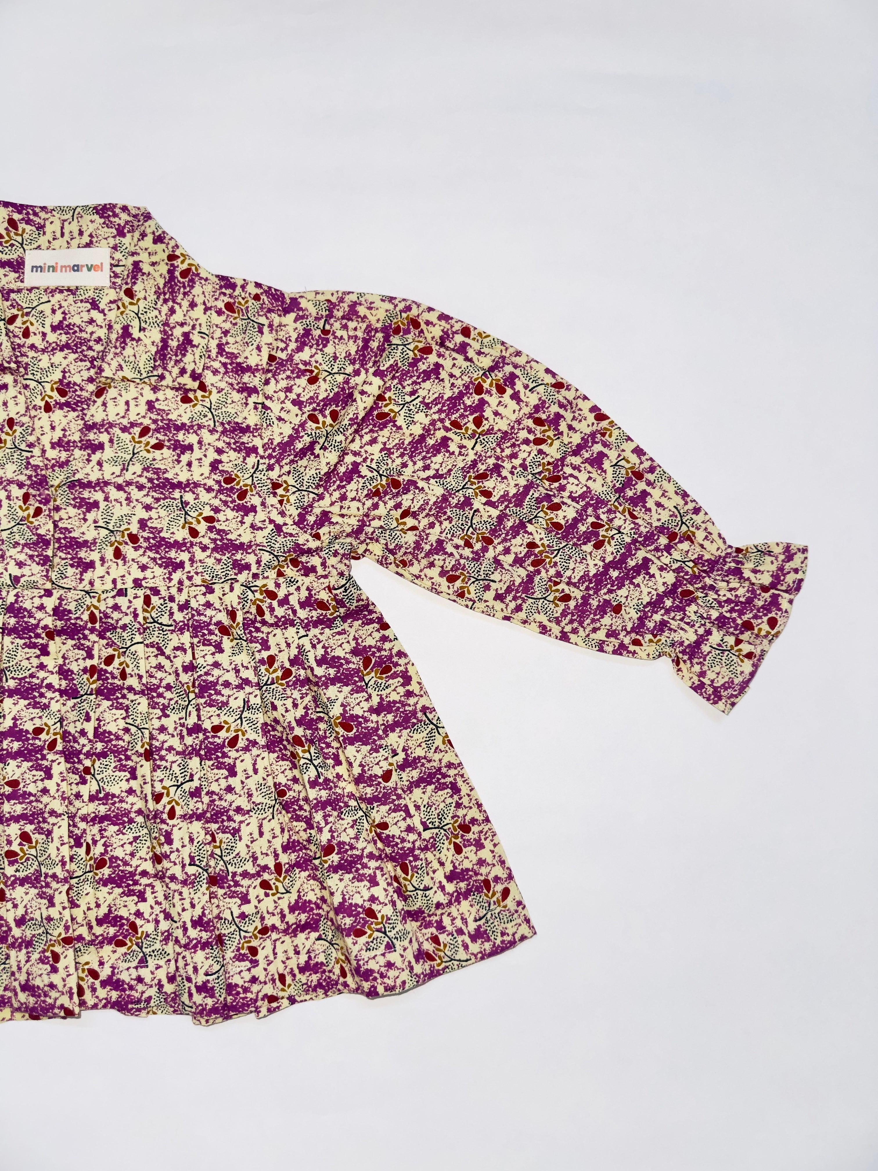 Mini Marvel cotton co-ord set for girls– trendy everyday wear in soft cotton fabric