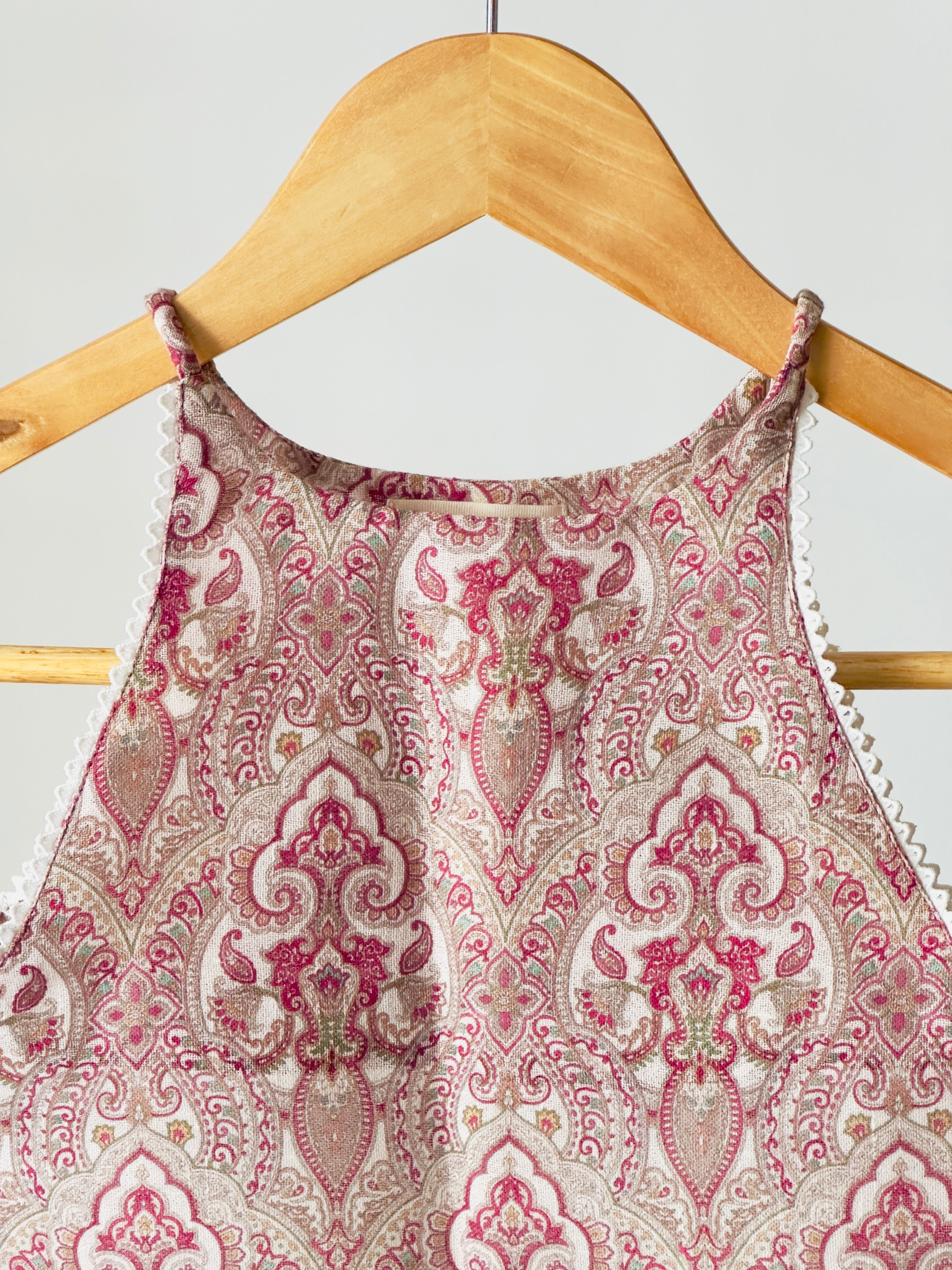 Vintage Maroon Paisley Cotton Co-ord Set
