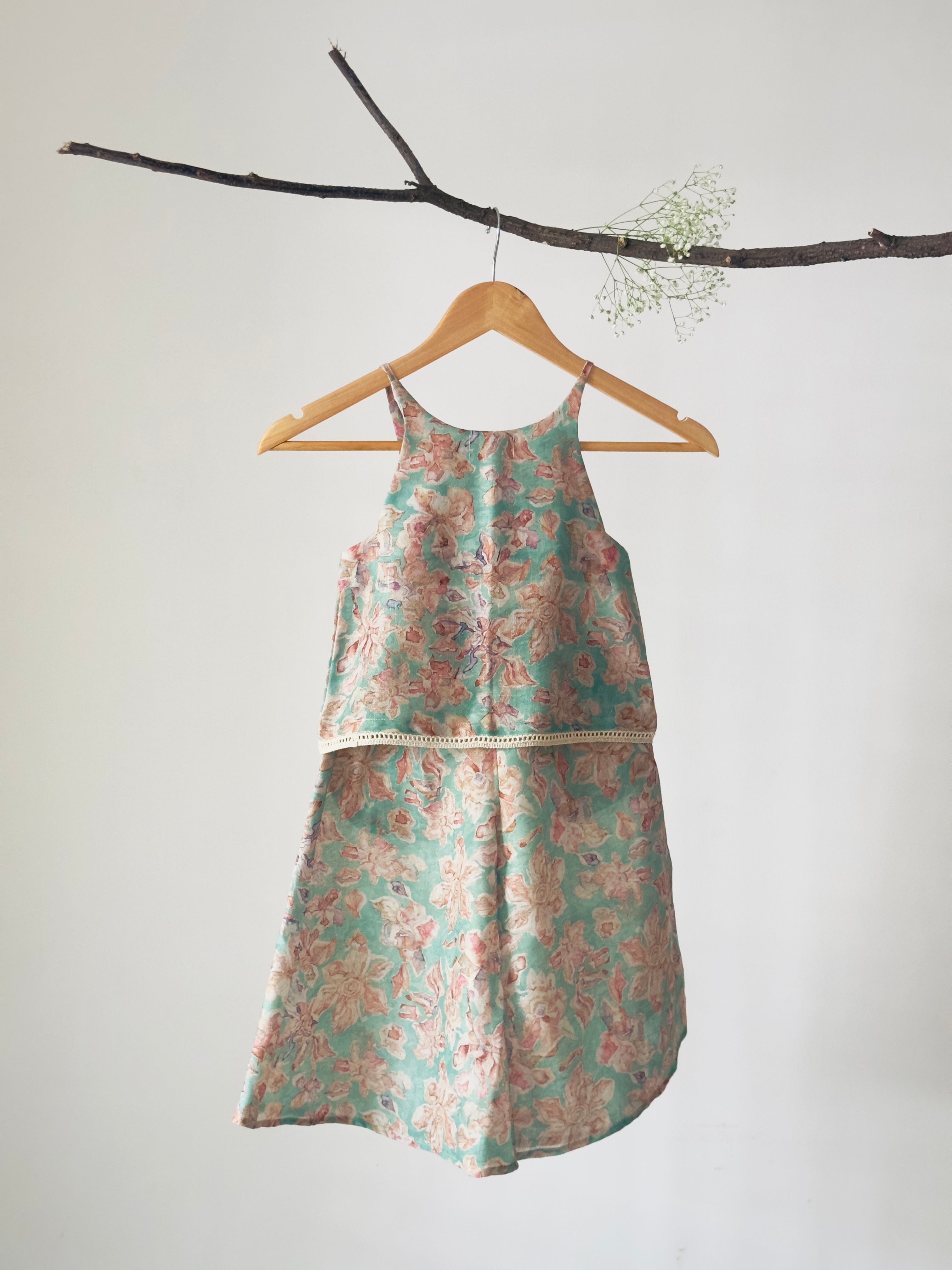 Blossom Teal Floral Cotton Co-ord Set