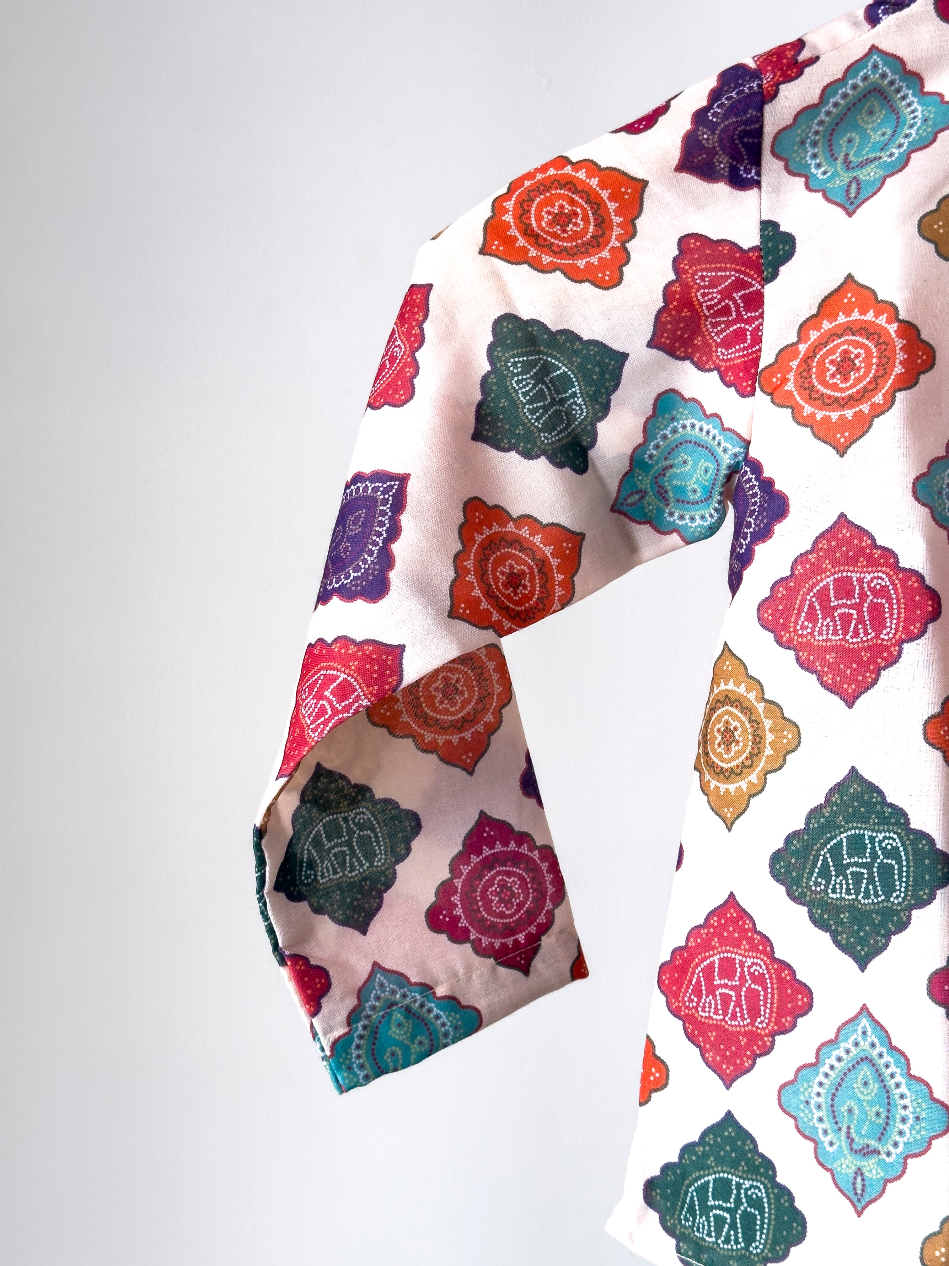 Royal Mosaic Print Kurta Set