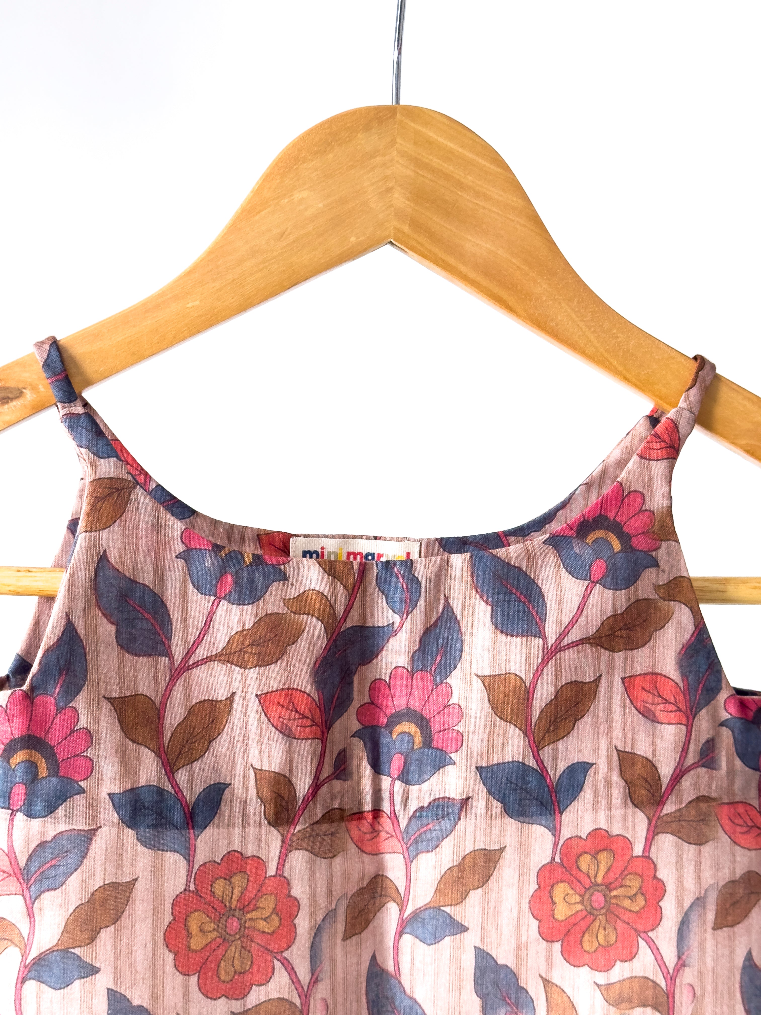 Modern traditional outfit for baby girl in cotton fabric