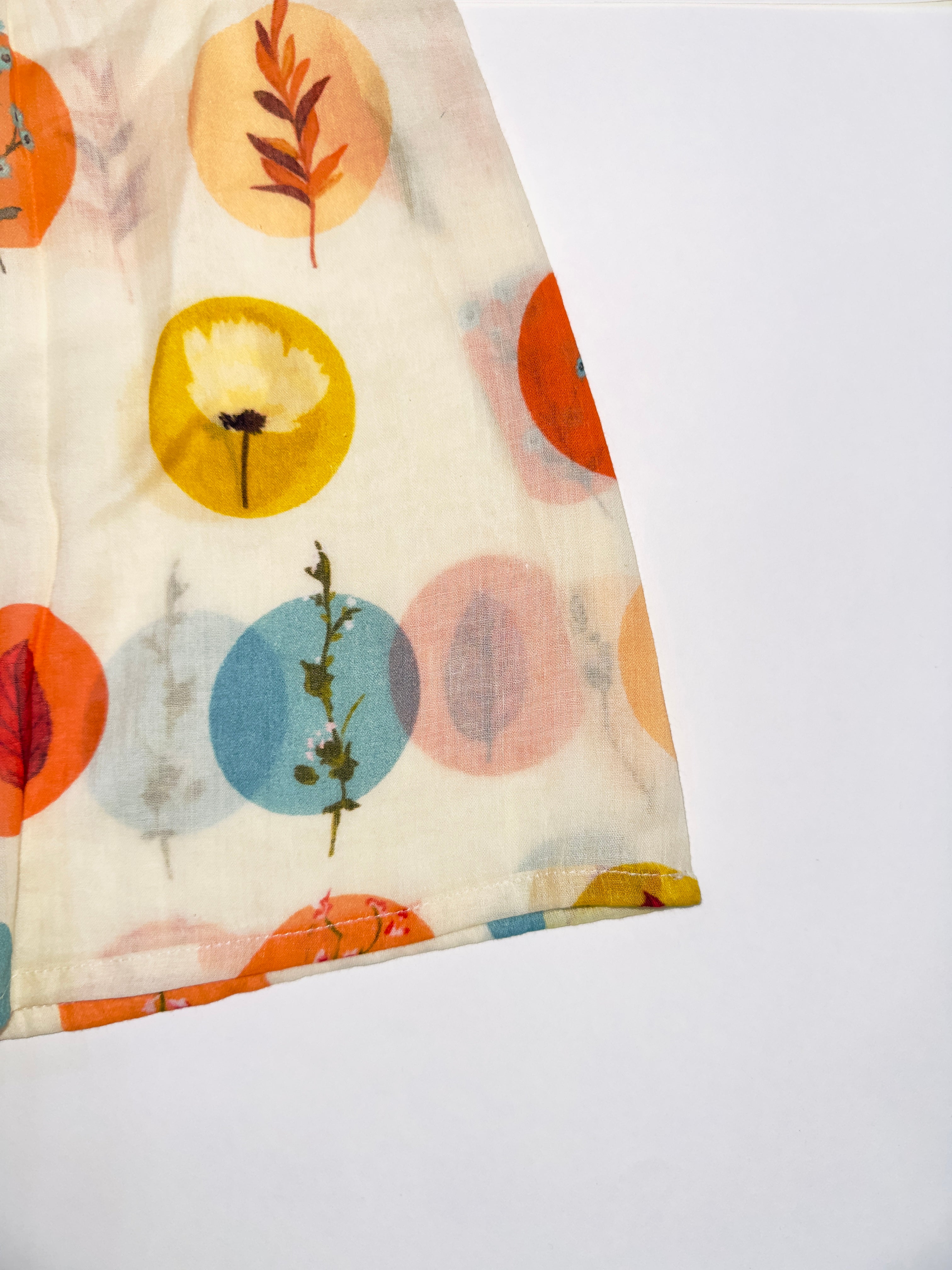 Polka Petals Dress for Girls with Vibrant Polka Dots and Ruffled Lace Sleeves.