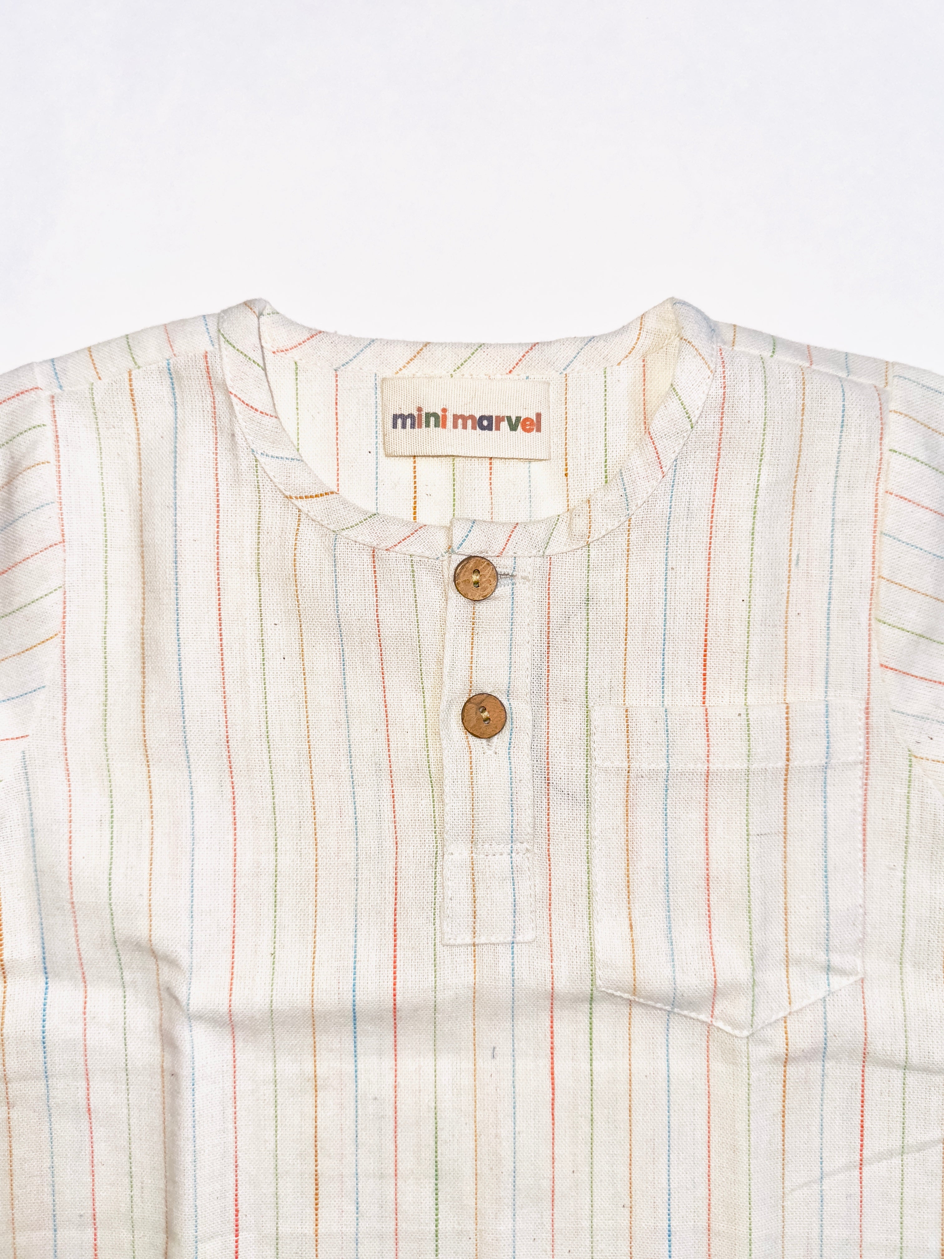 Classic Stripe Co-Ord Set for Boys with Striped Kurta and Matching Harem Pants