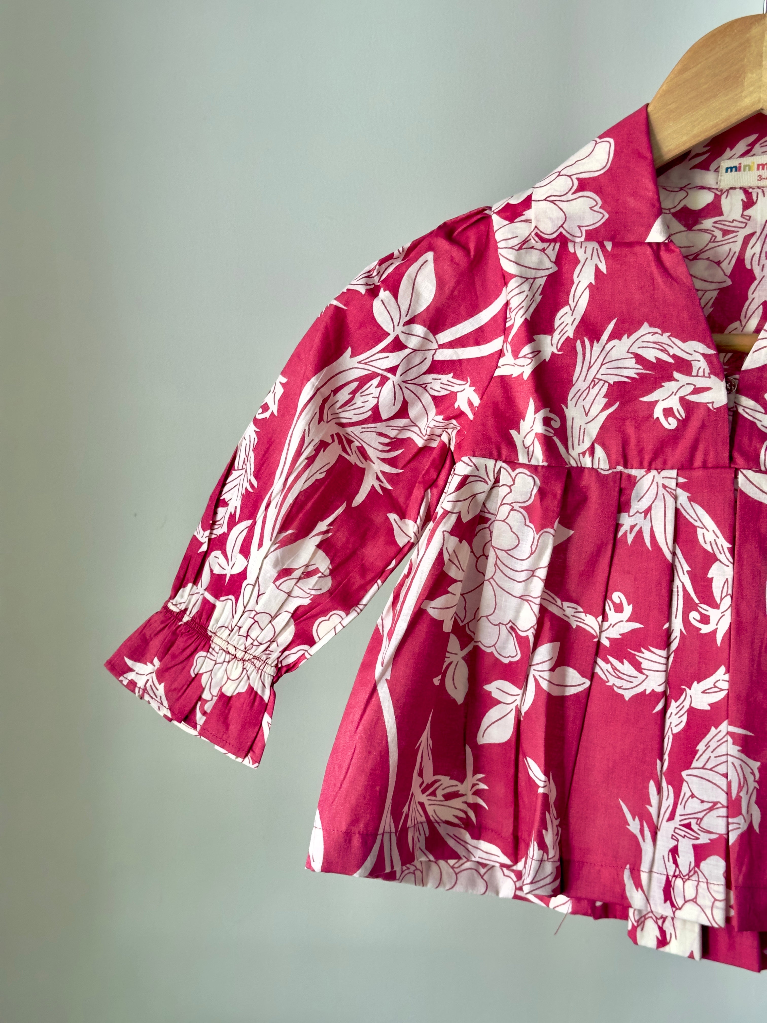 Cute baby girl co-ord set with printed top and pants