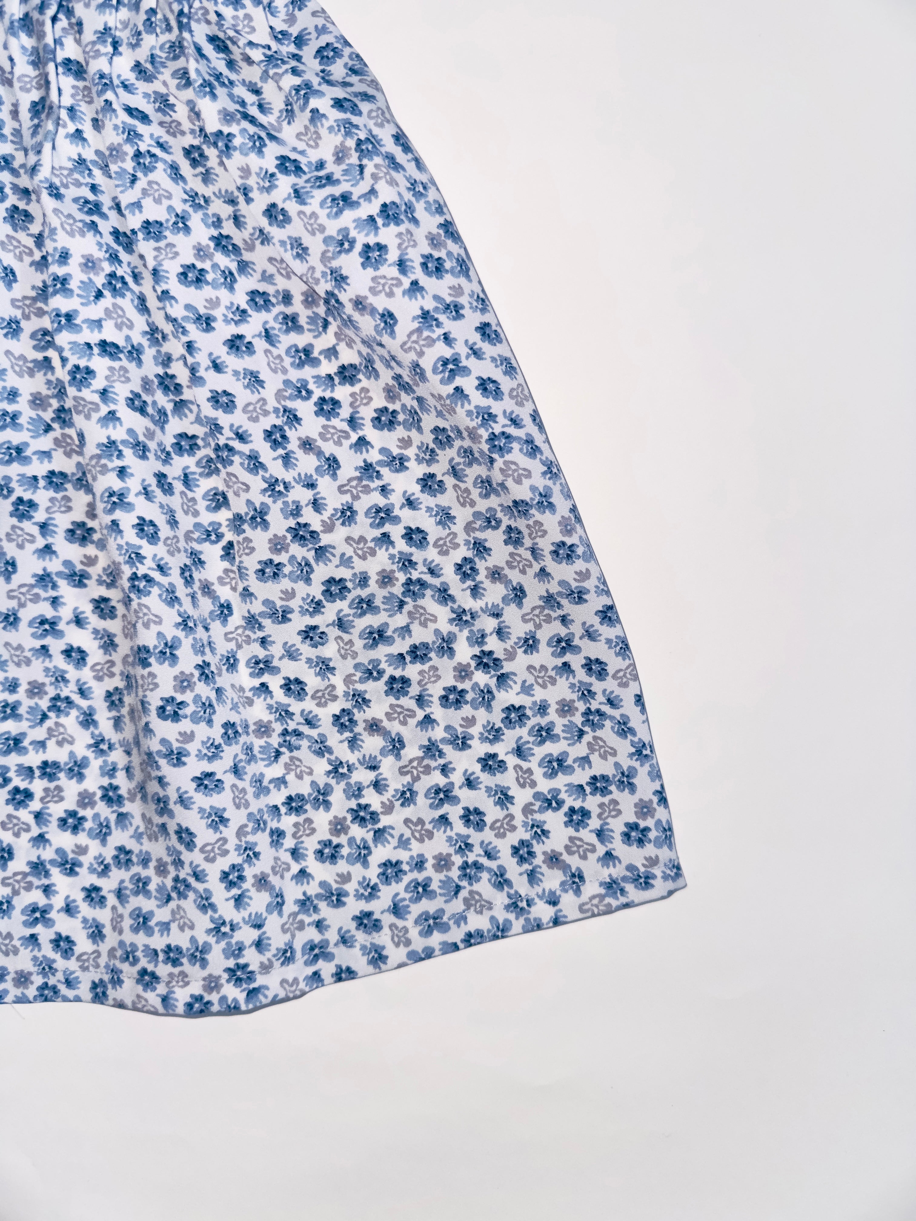 Angel Cotton Dress Set with Floral Print, Matching Headband, and Soft Booties