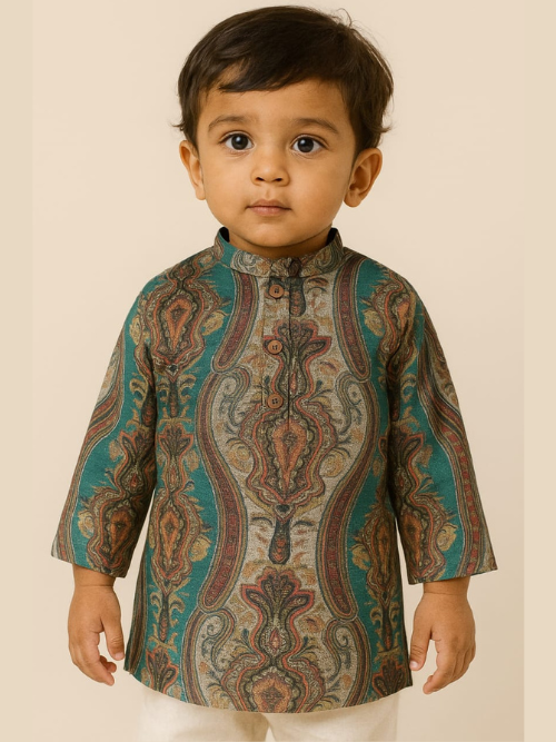 Cotton kurta set for baby boy