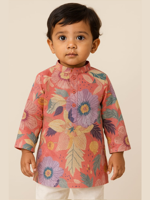 Cotton kurta set for boys